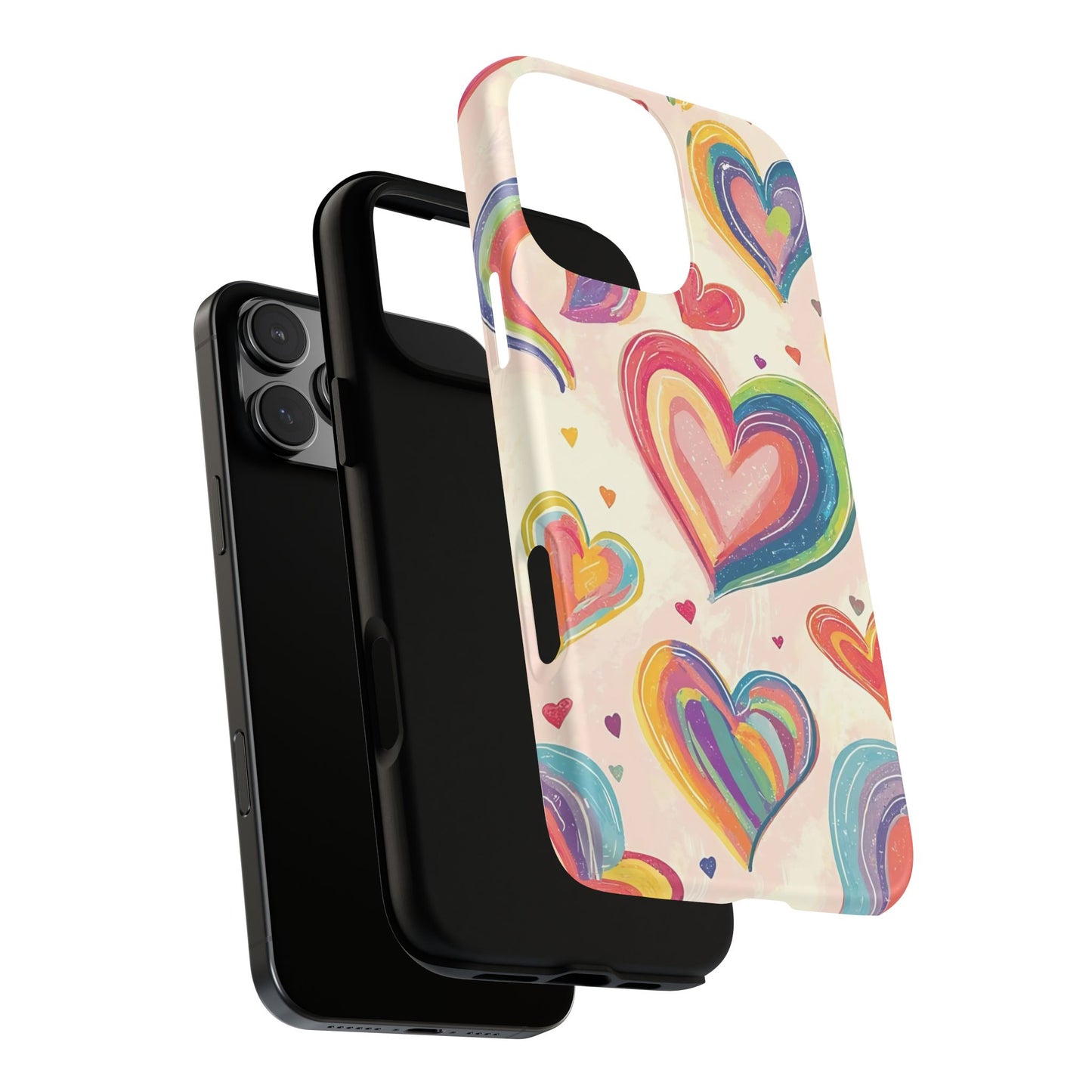 Cute iPhone Case – Colorful Heart