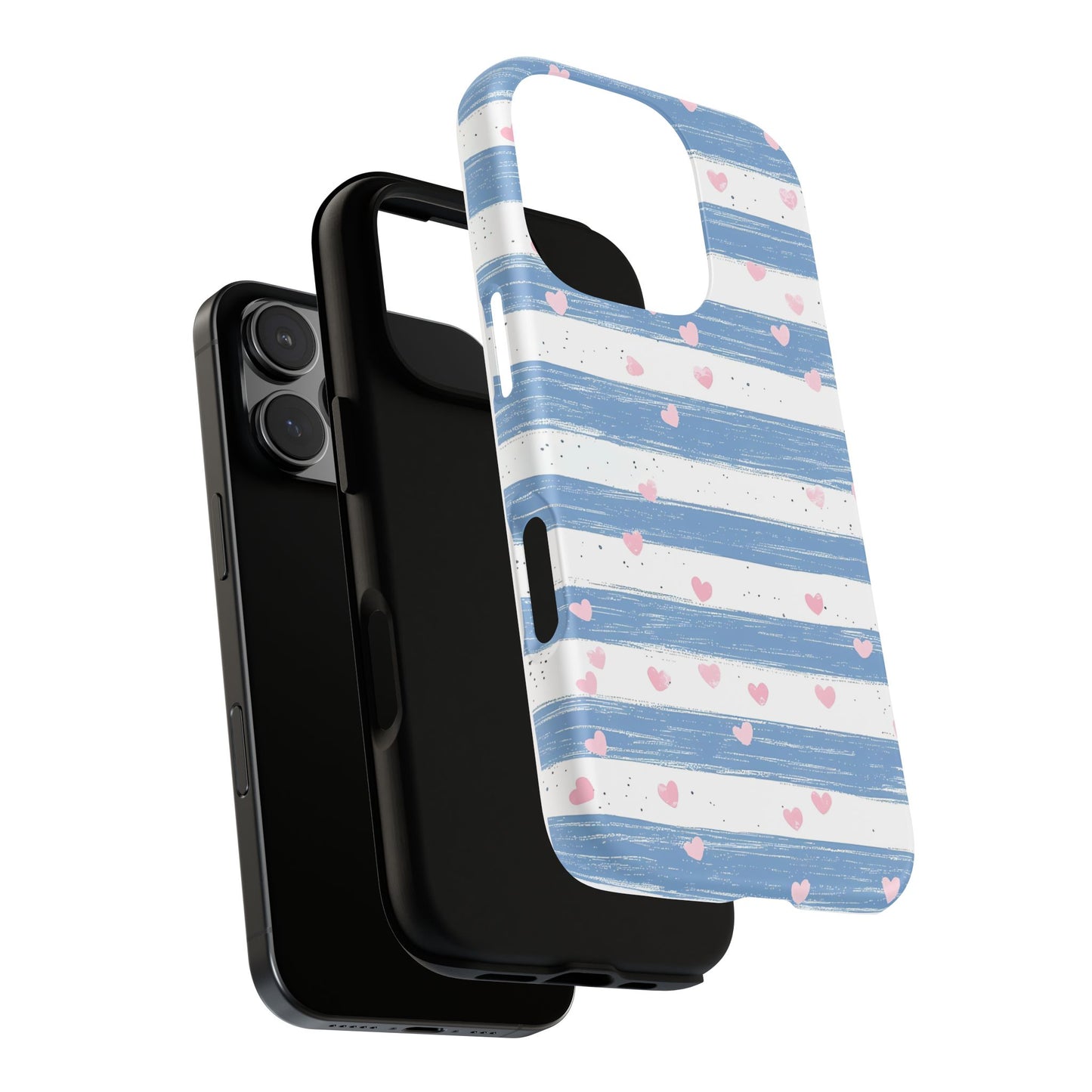 iPhone Case – Blue and White Pattern