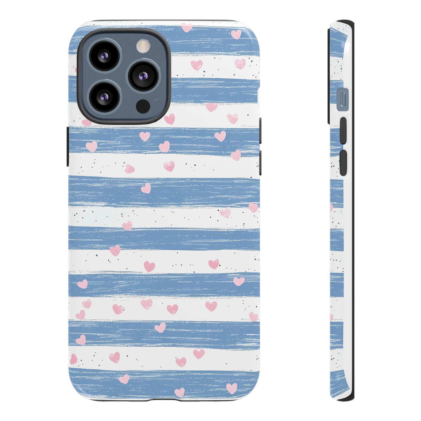 iPhone Case – Blue and White Pattern