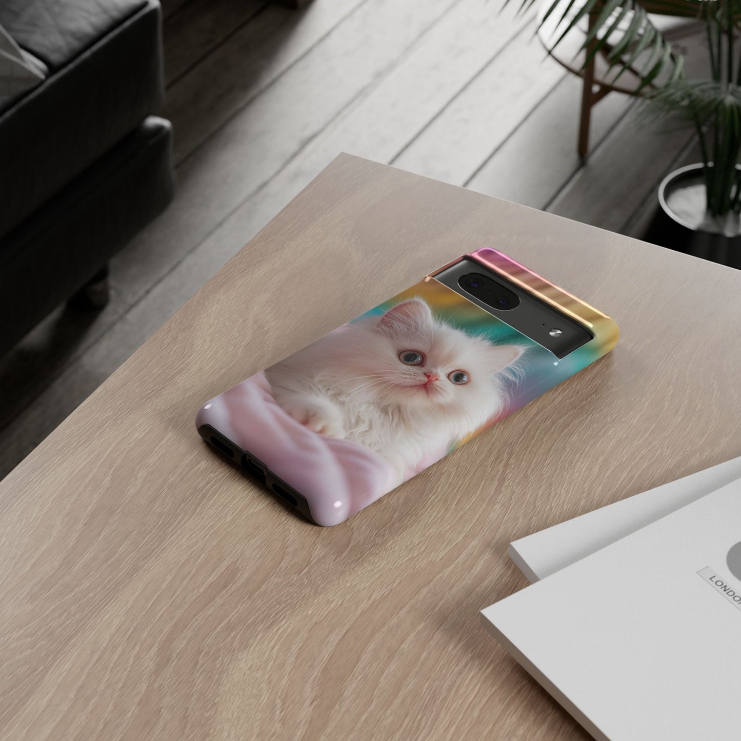 iPhone Case - Cute White Cat