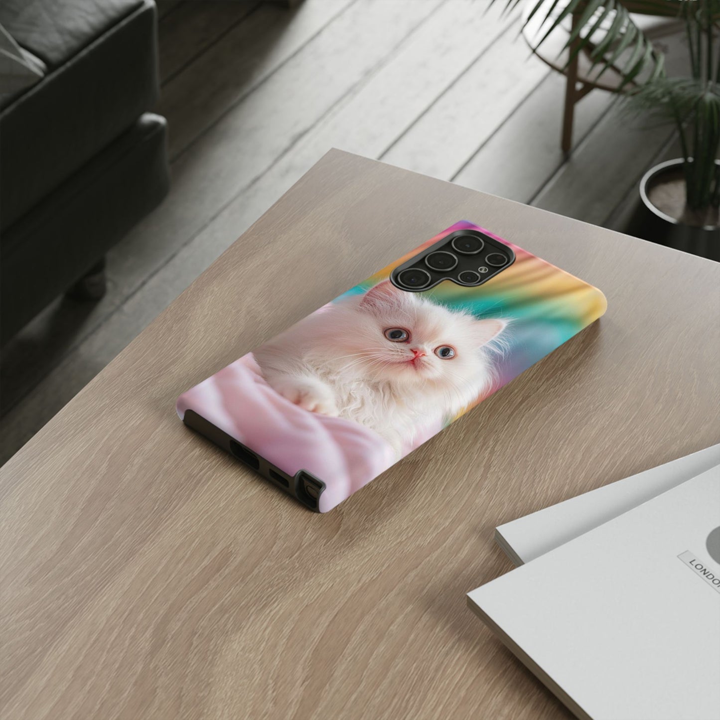 iPhone Case - Cute White Cat