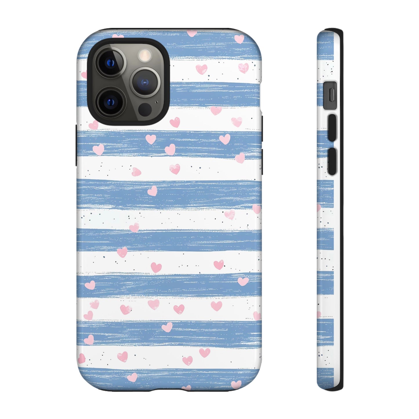 iPhone Case – Blue and White Pattern