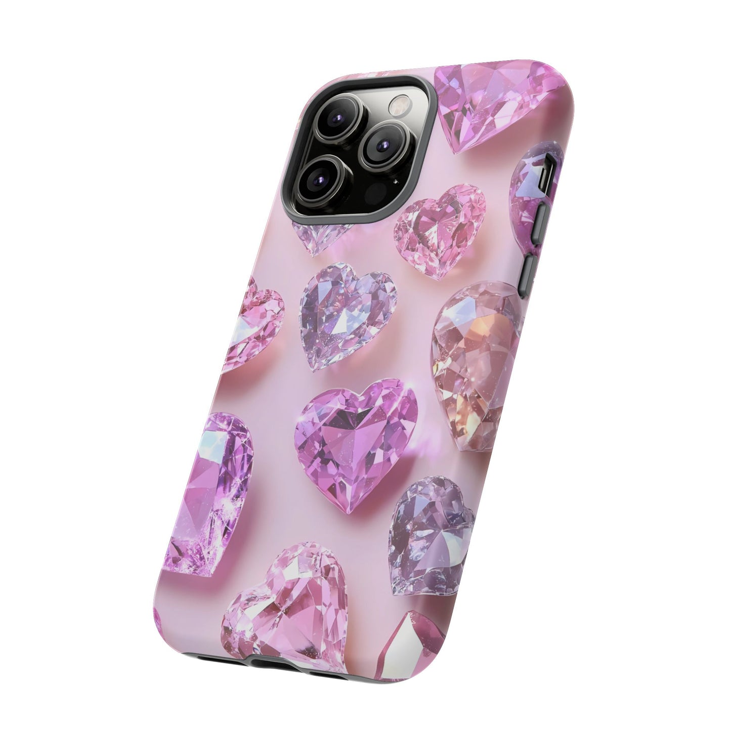 iPhone Case – Diamond Heart Design