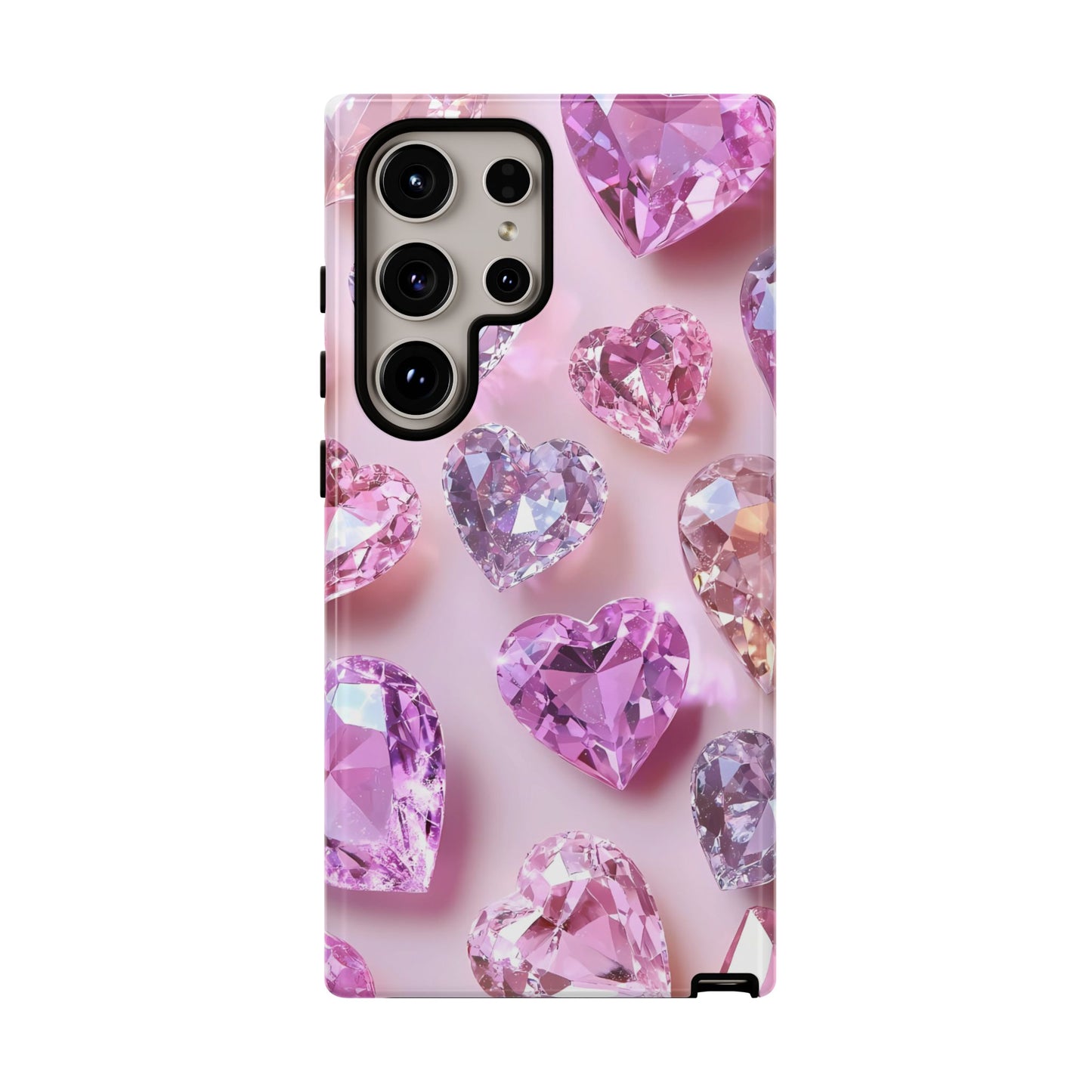 iPhone Case – Diamond Heart Design