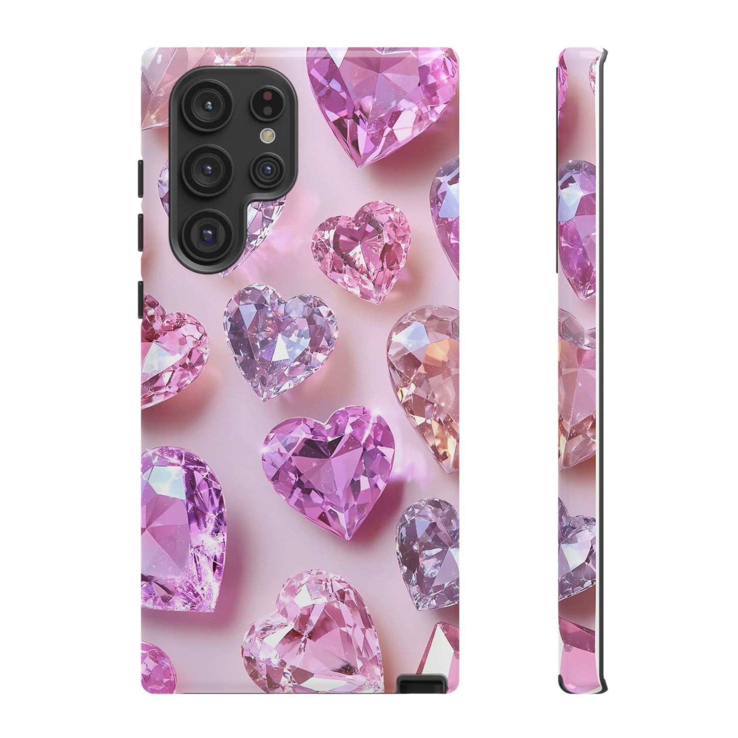 iPhone Case – Diamond Heart Design