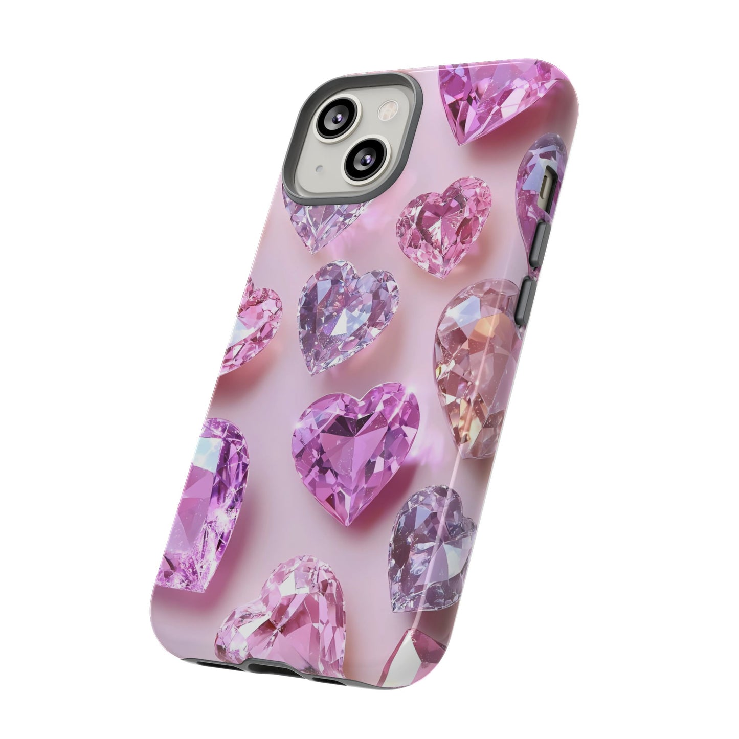 iPhone Case – Diamond Heart Design