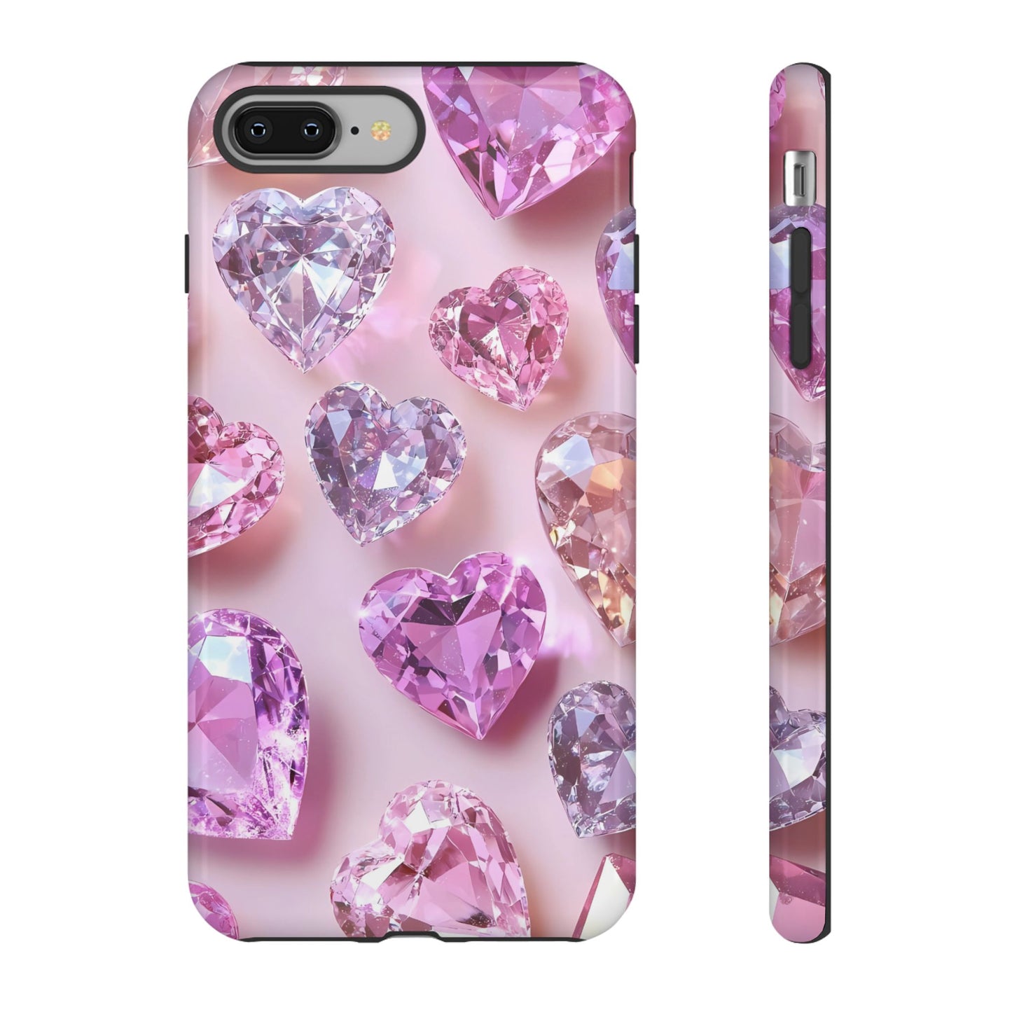 iPhone Case – Diamond Heart Design