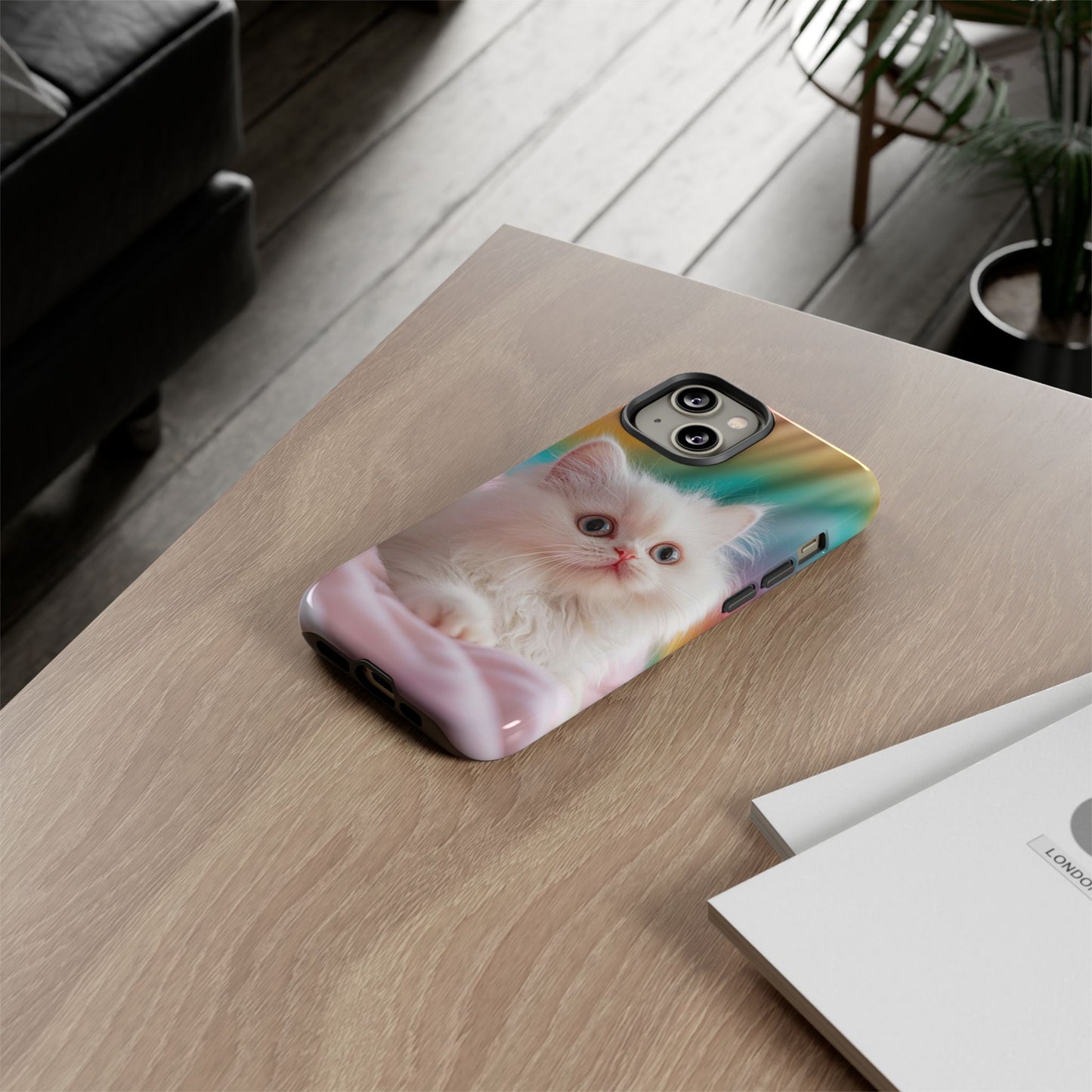 iPhone Case - Cute White Cat