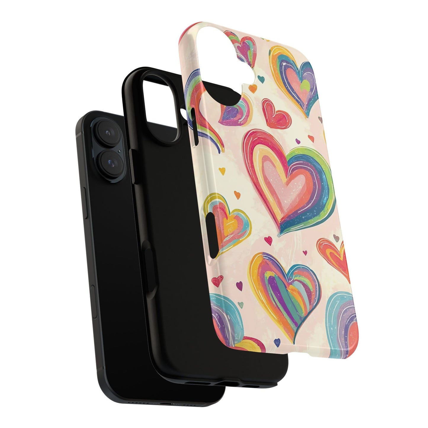 Cute iPhone Case – Colorful Heart