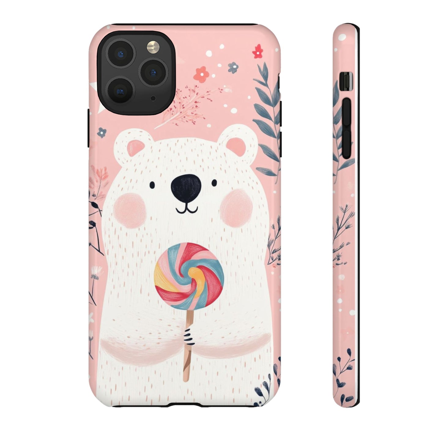 iPhone Case -White Bear