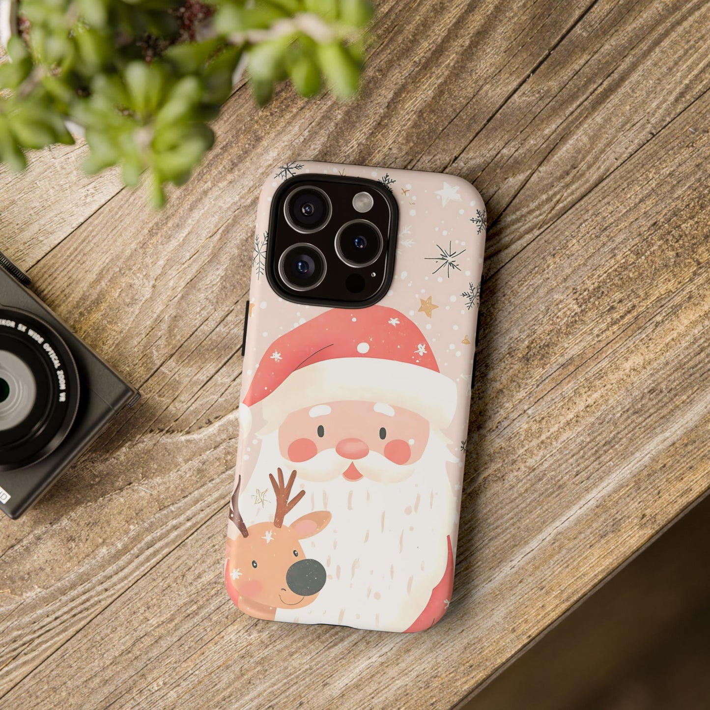 Cute iPhone Case – Santa Claus Pattern