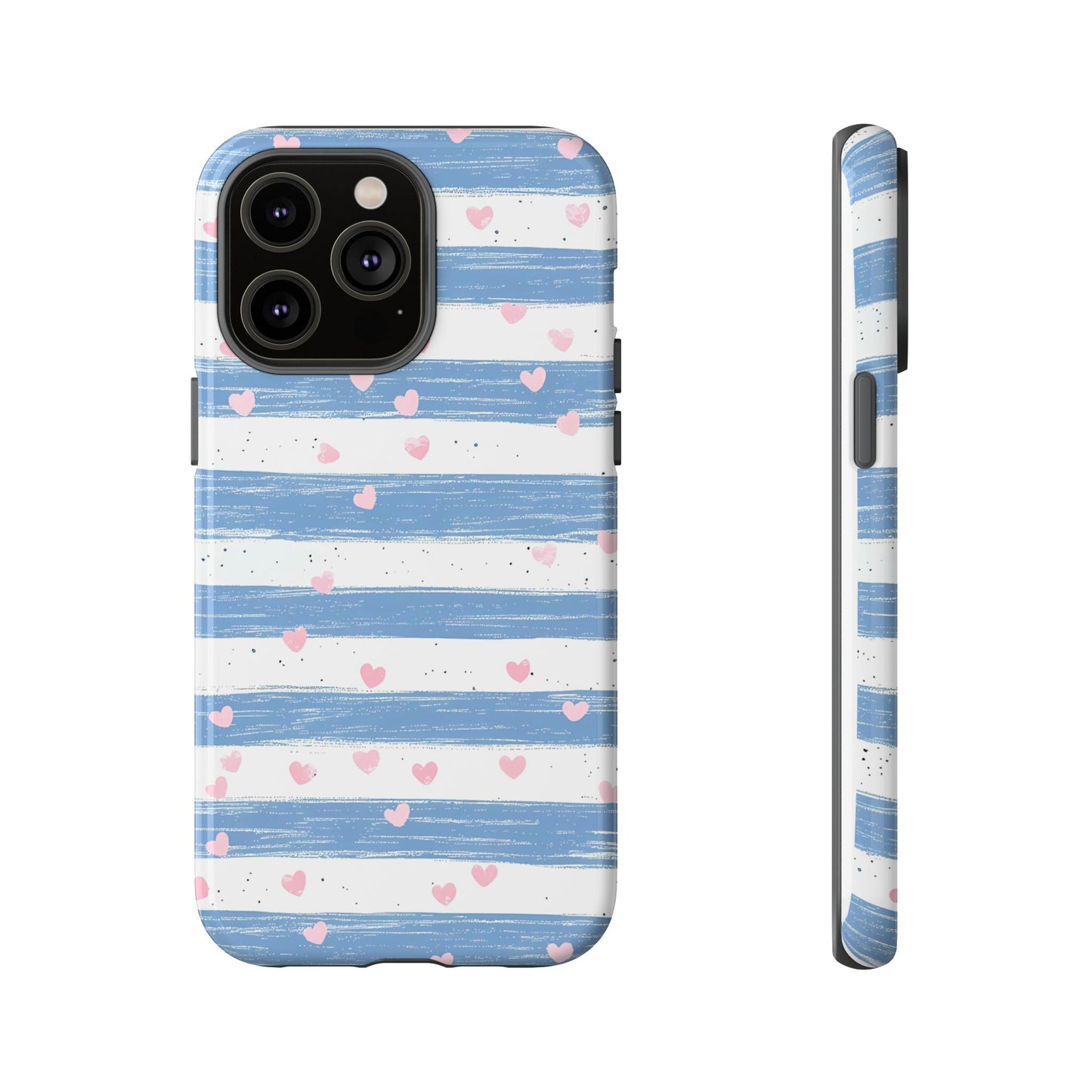 iPhone Case – Blue and White Pattern