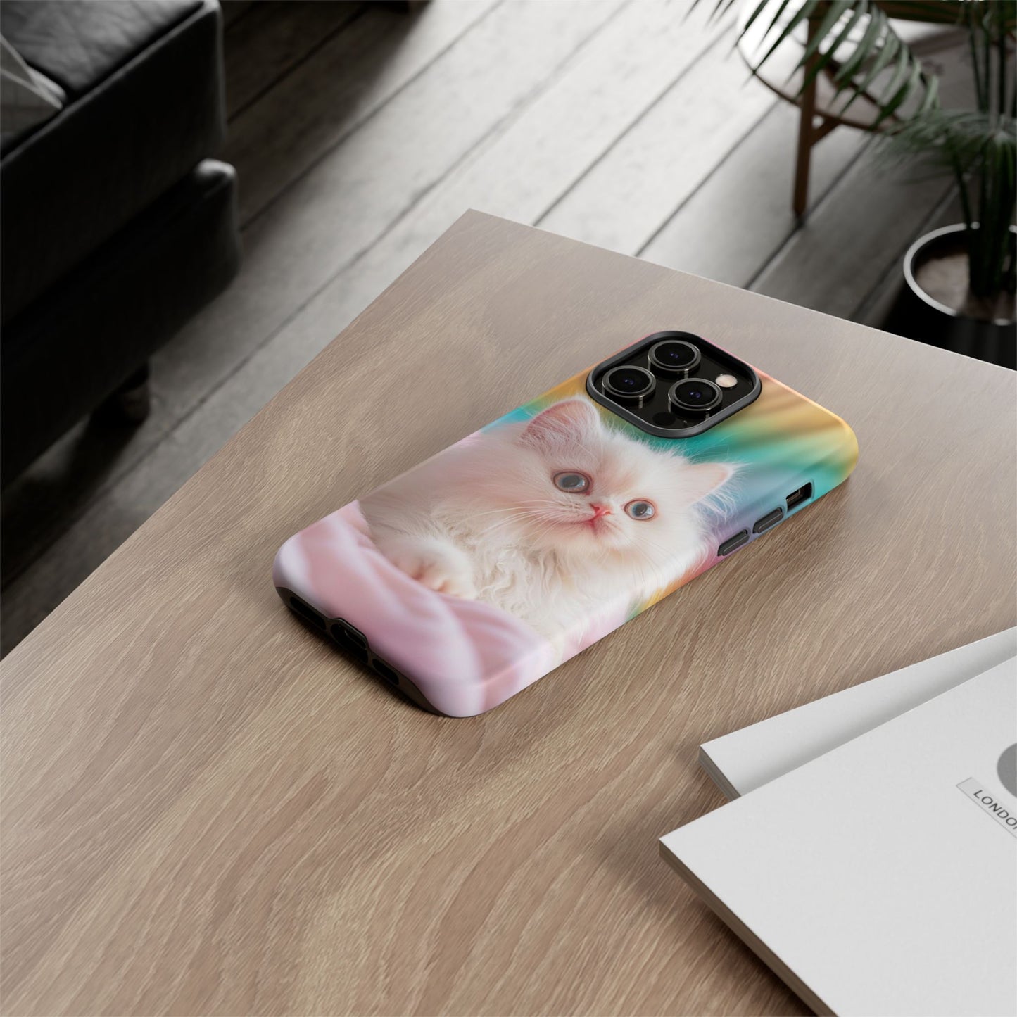 iPhone Case - Cute White Cat