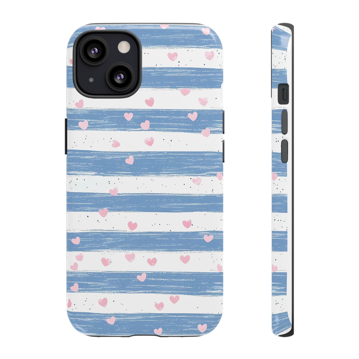 iPhone Case – Blue and White Pattern