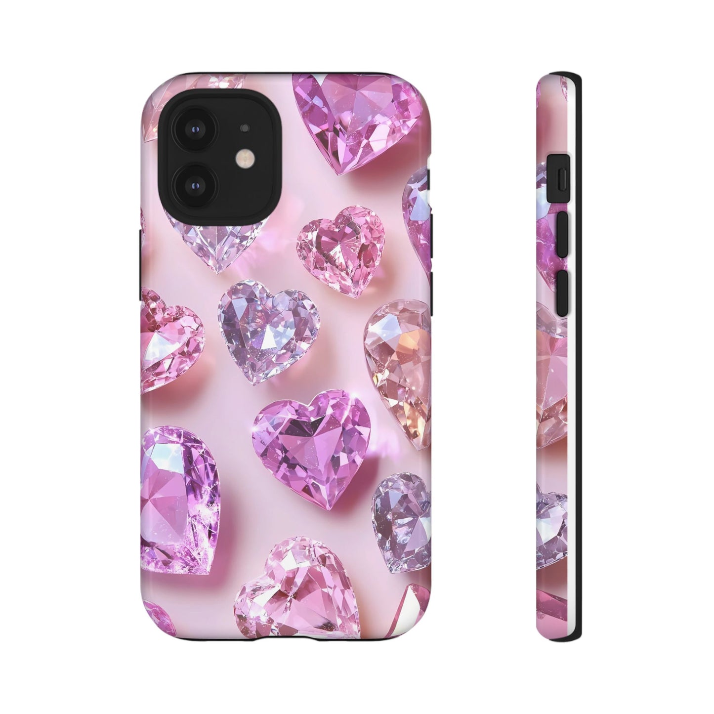 iPhone Case – Diamond Heart Design