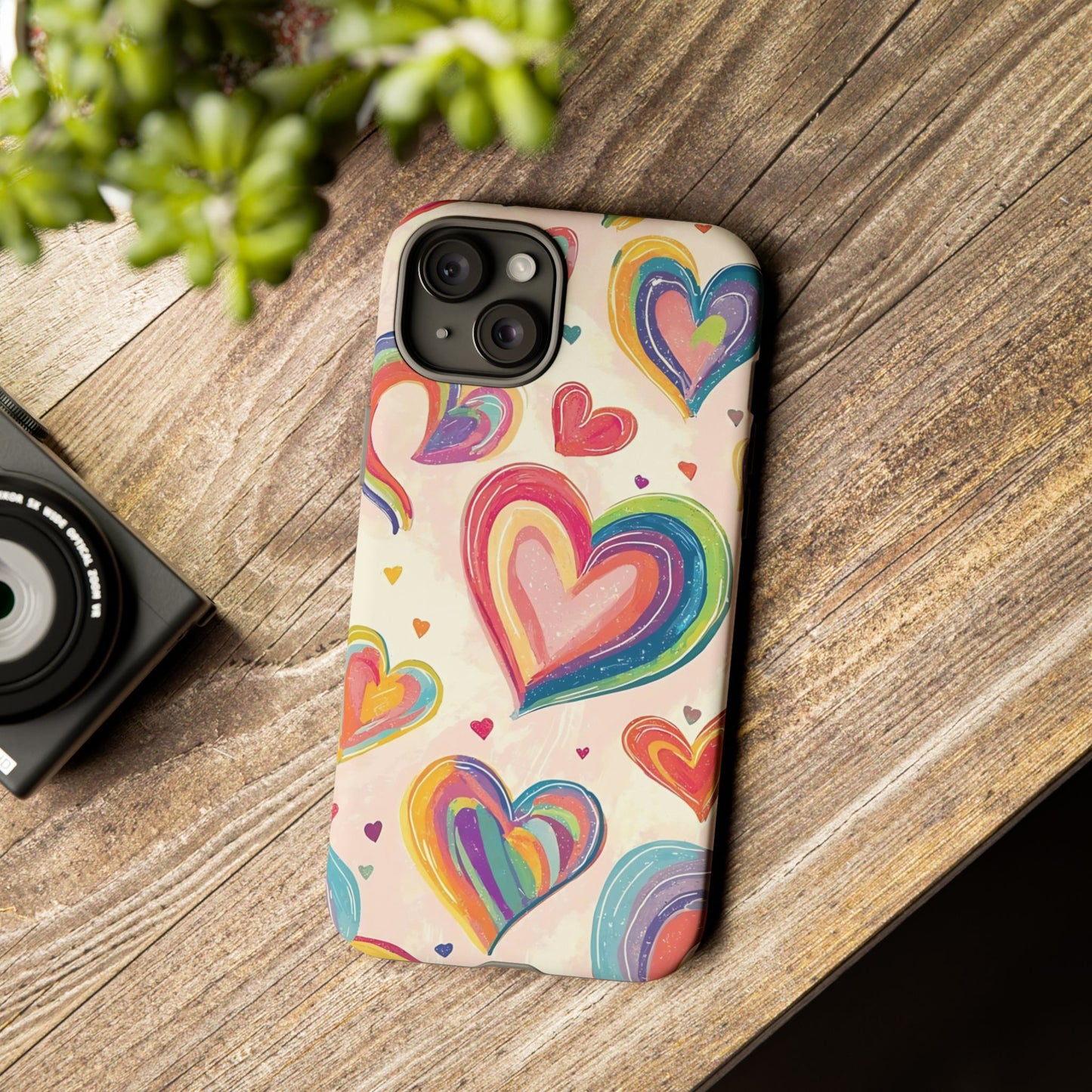 Cute iPhone Case – Colorful Heart