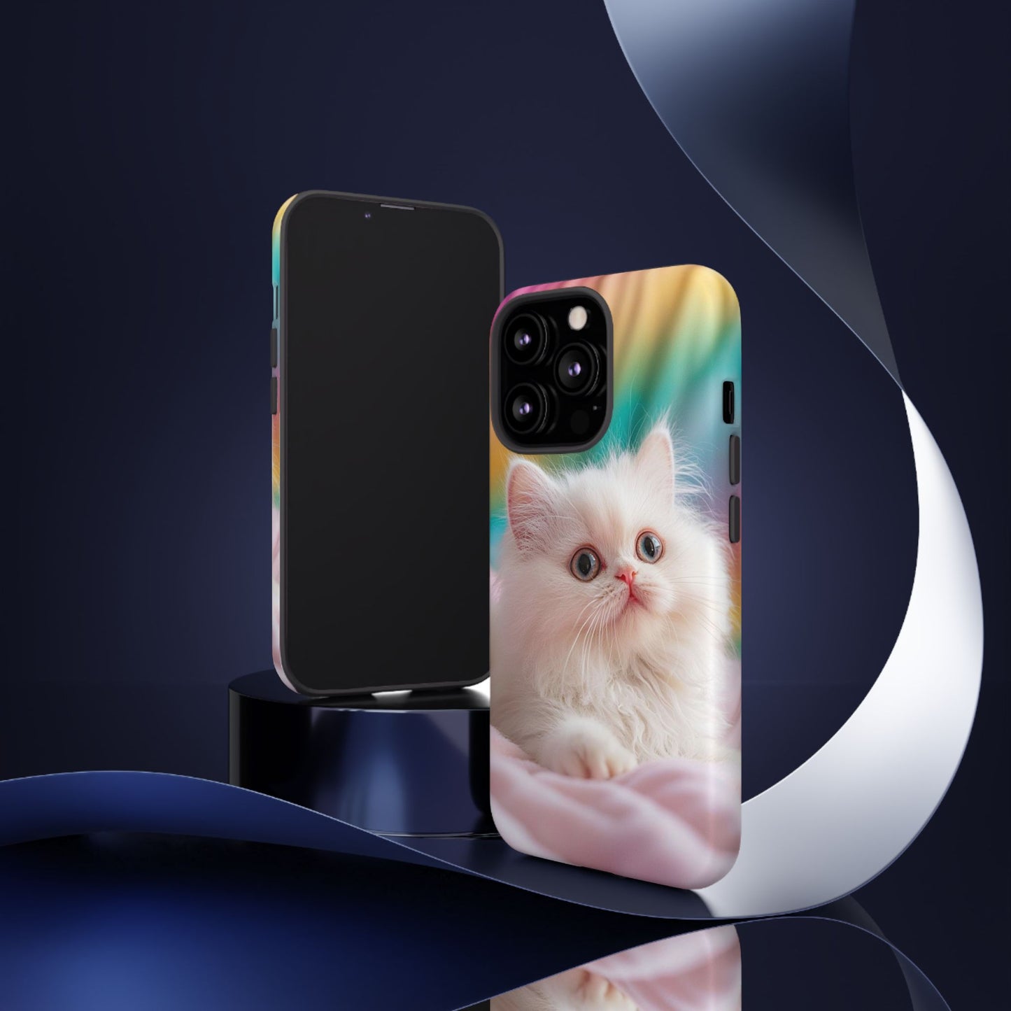 iPhone Case - Cute White Cat