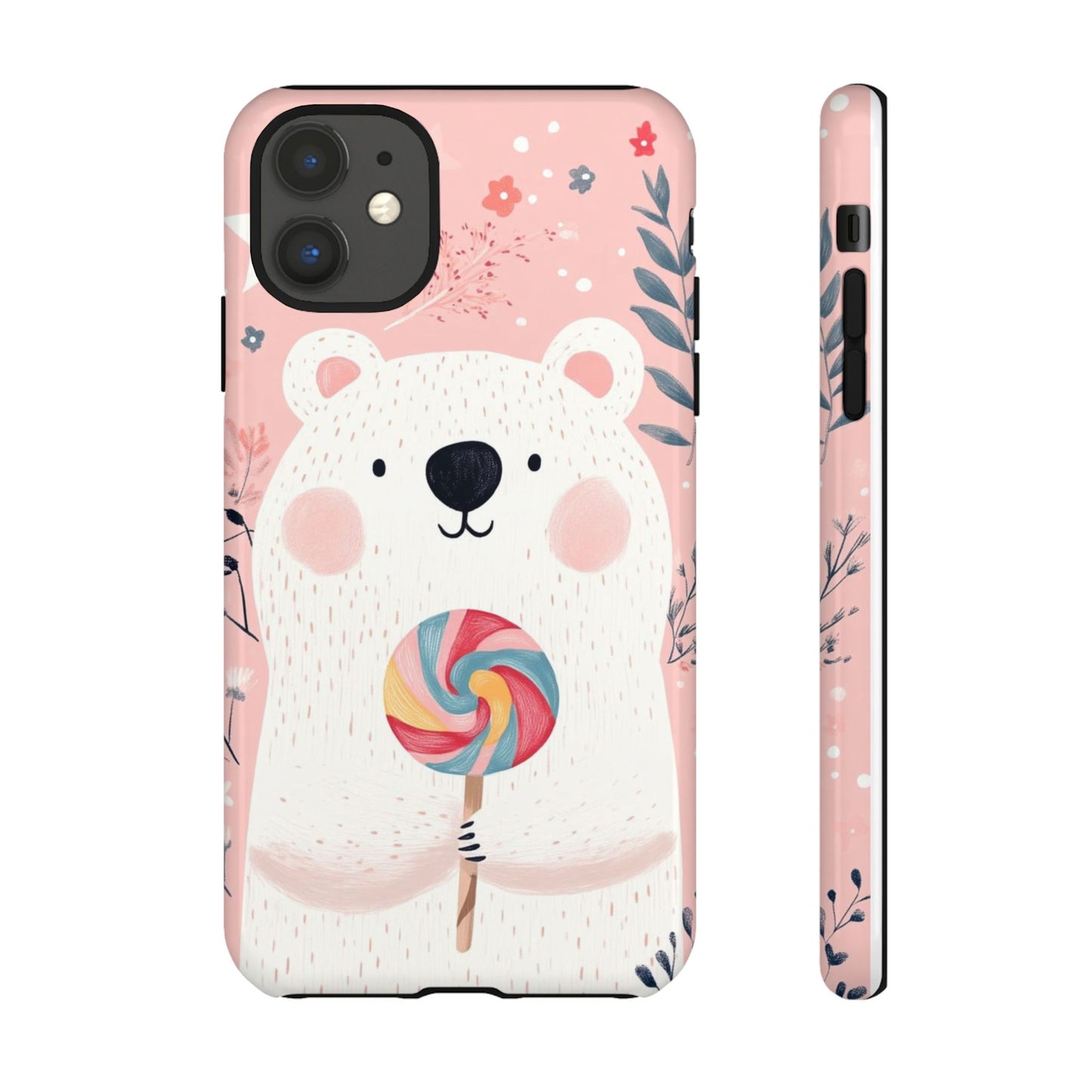 iPhone Case -White Bear