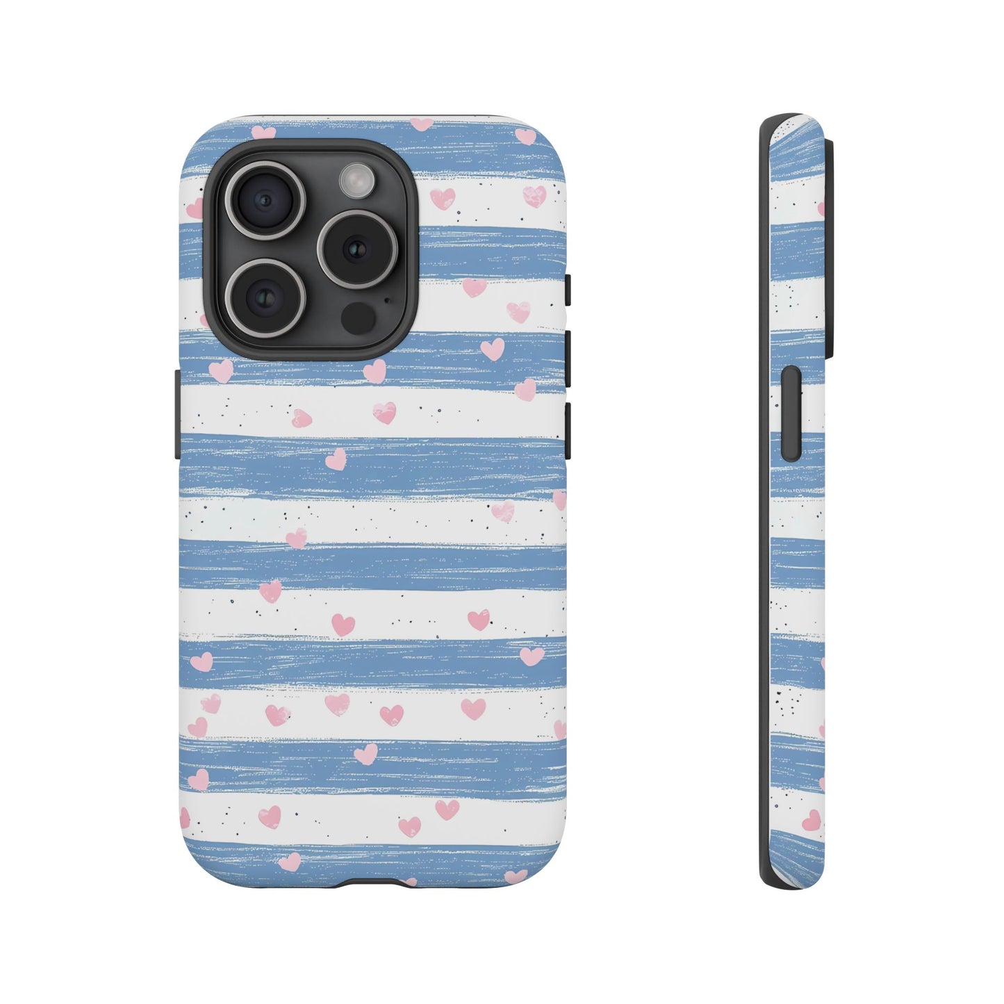 iPhone Case – Blue and White Pattern