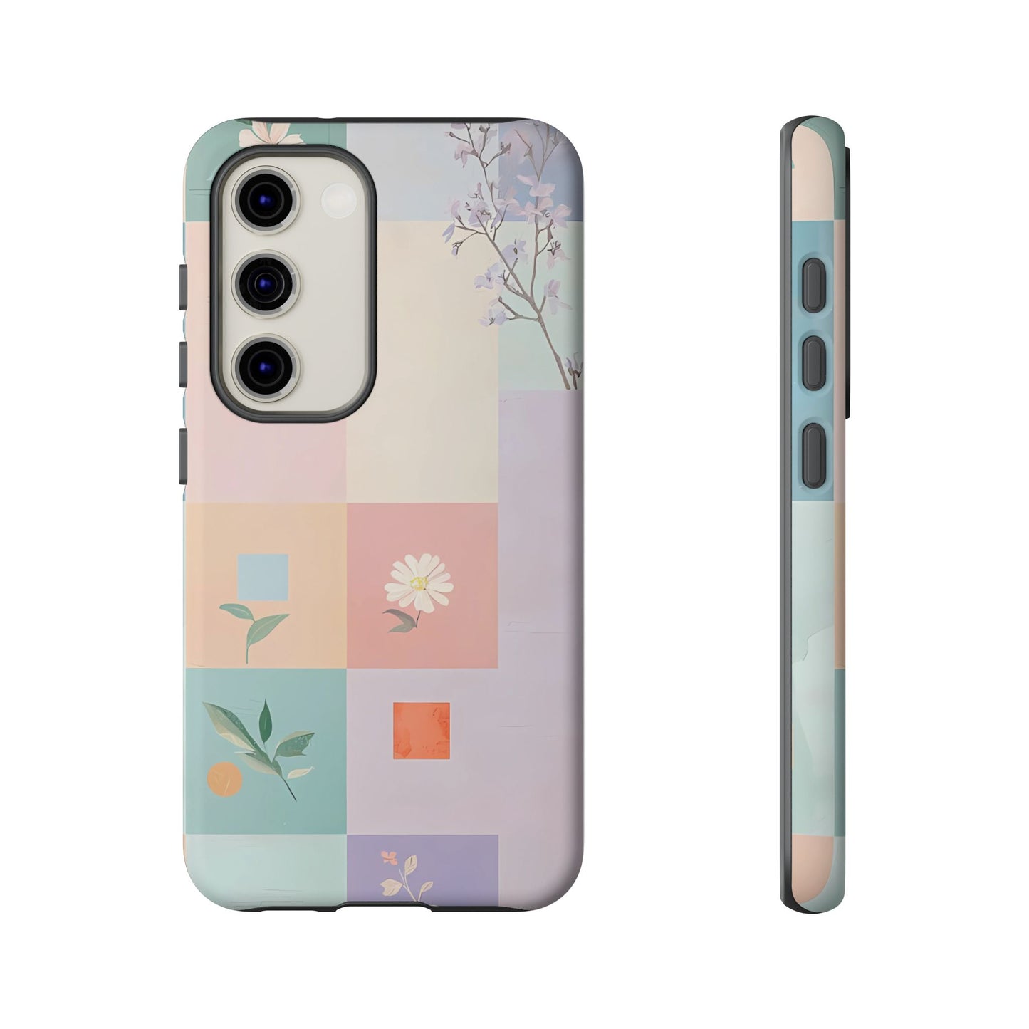 iPhone Case – Cute Pastel Checkered Pattern