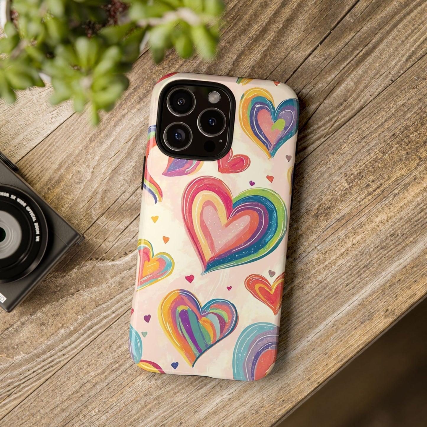 Cute iPhone Case – Colorful Heart