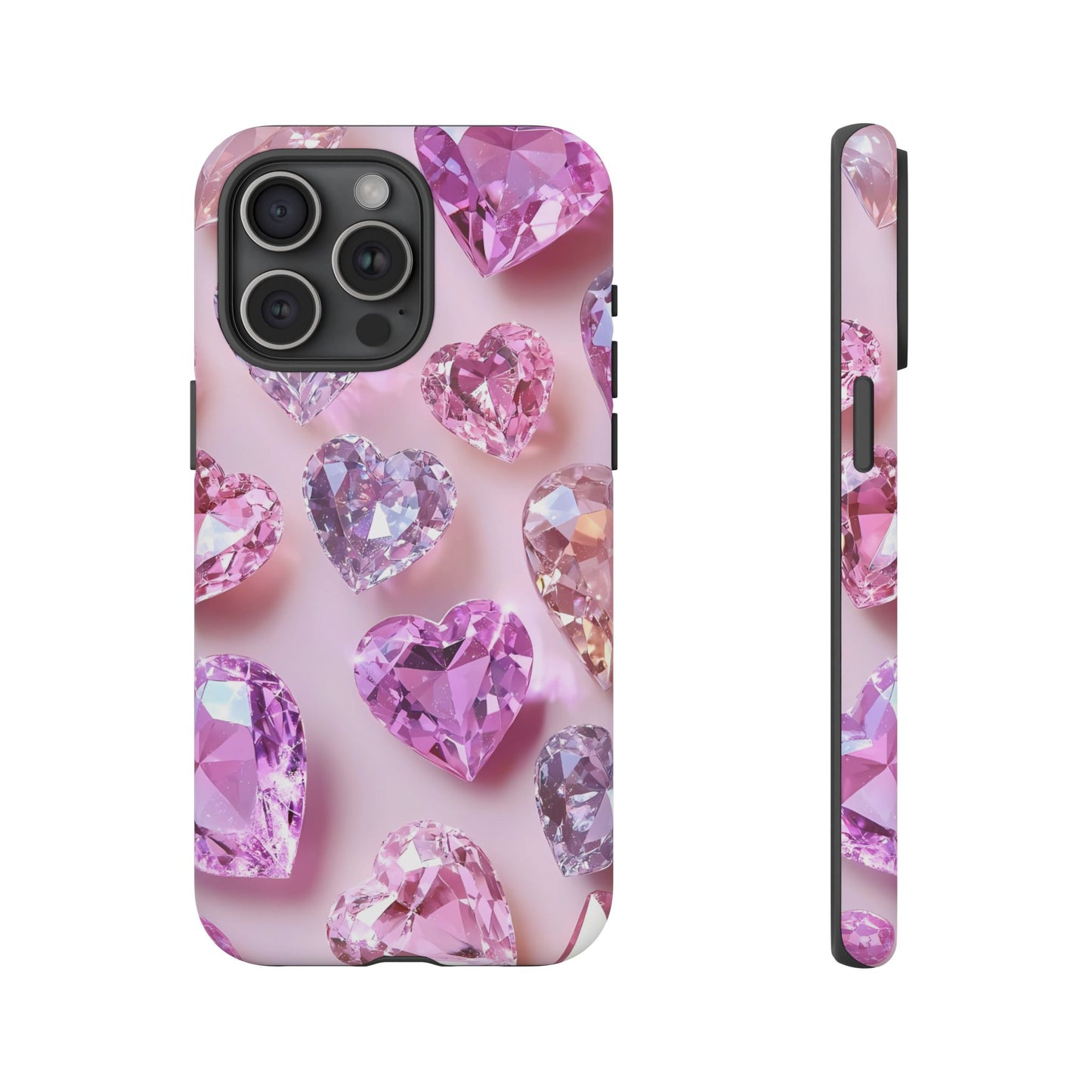 iPhone Case – Diamond Heart Design