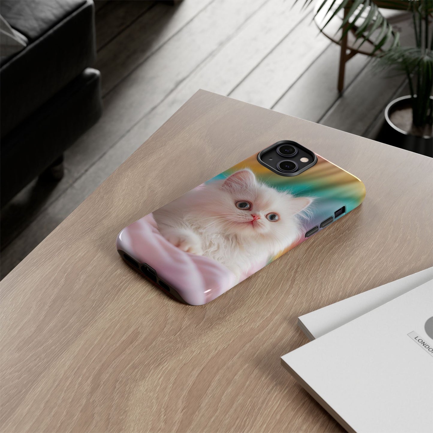 iPhone Case - Cute White Cat