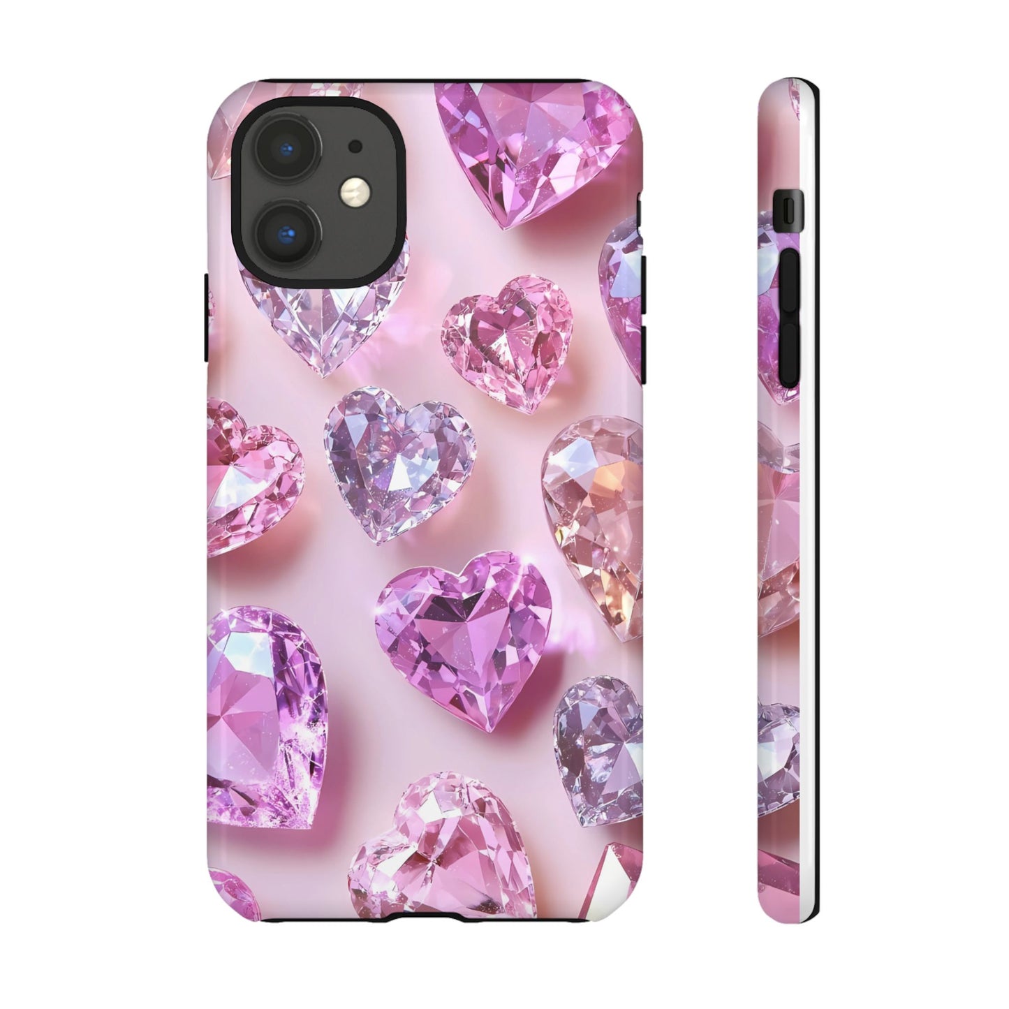 iPhone Case – Diamond Heart Design