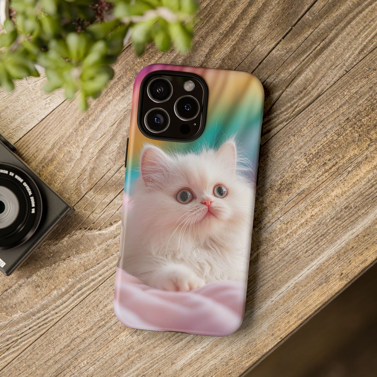 iPhone Case - Cute White Cat