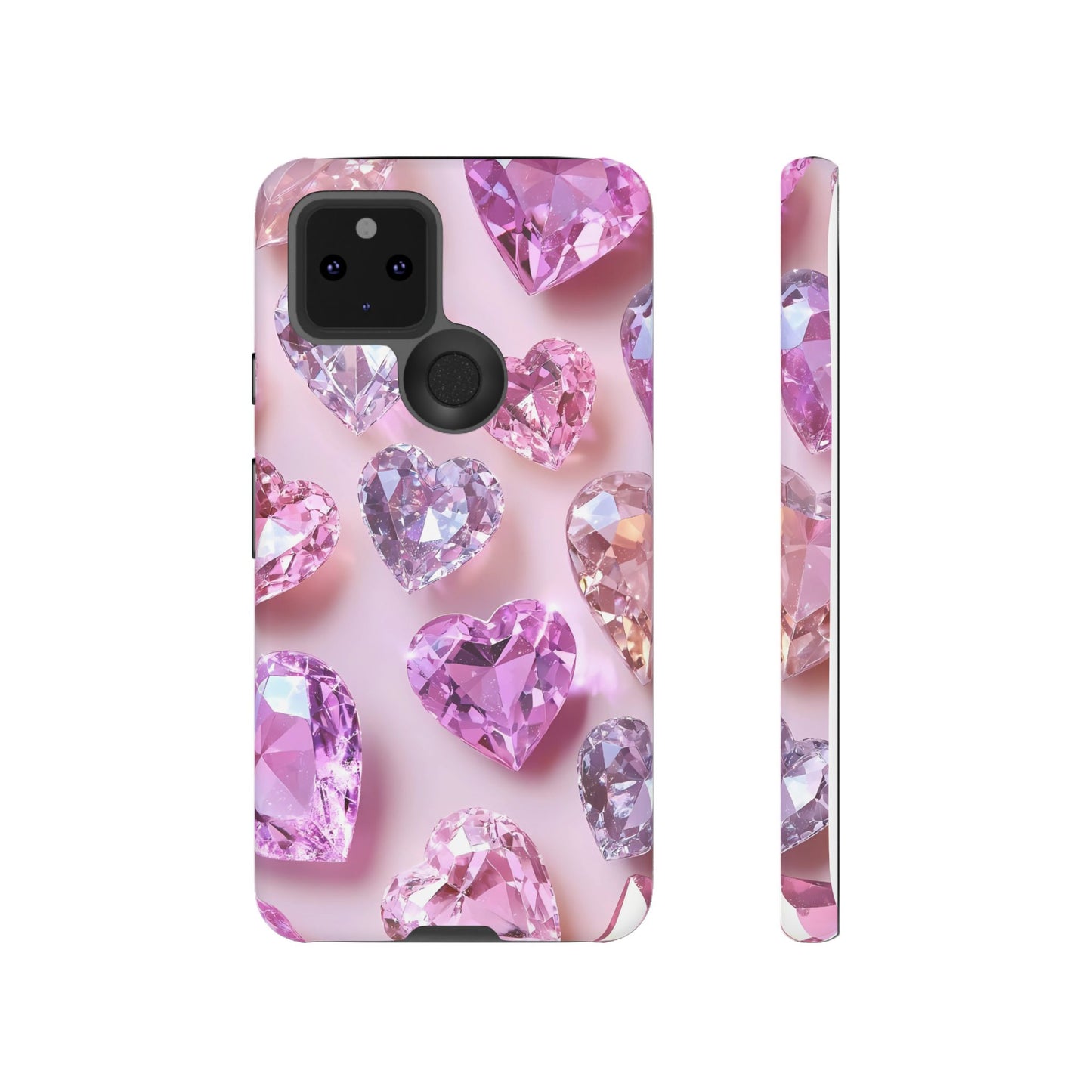 iPhone Case – Diamond Heart Design