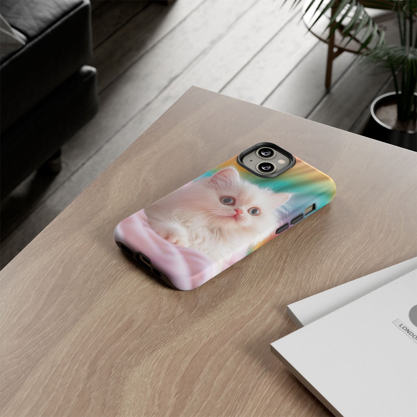 iPhone Case - Cute White Cat