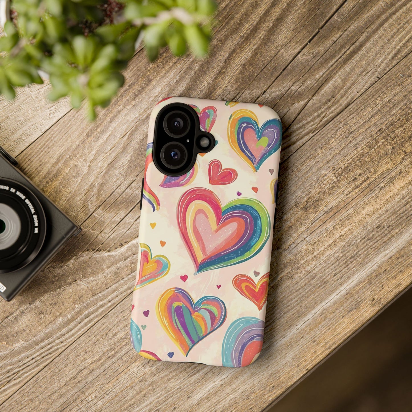 Cute iPhone Case – Colorful Heart