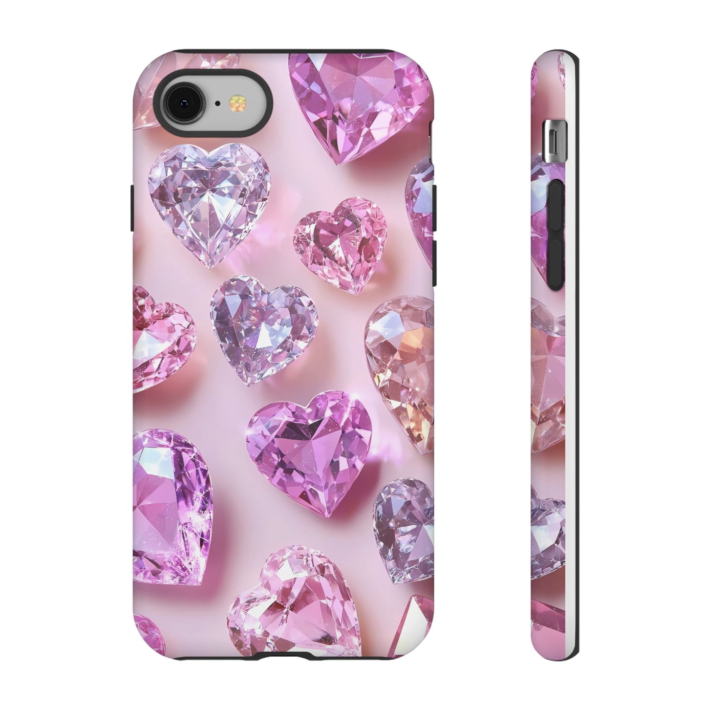 iPhone Case – Diamond Heart Design