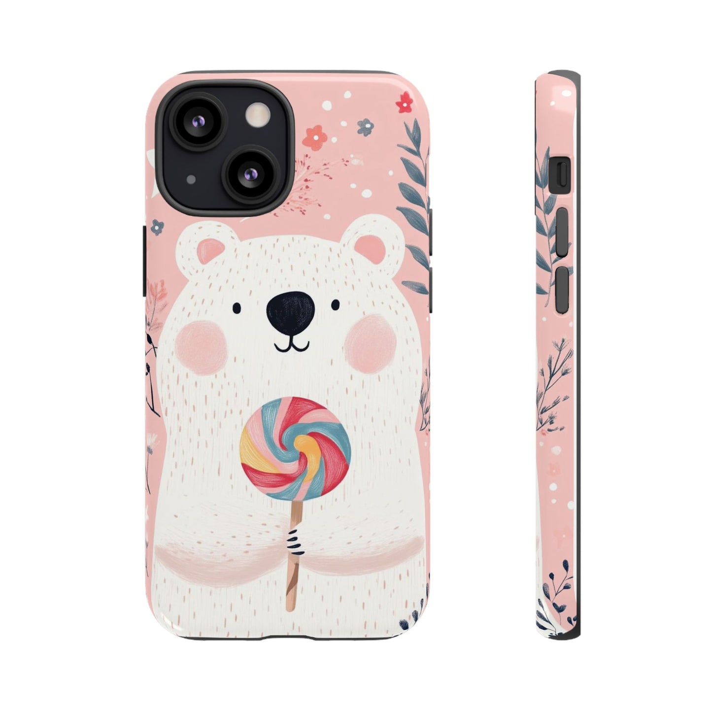 iPhone Case -White Bear