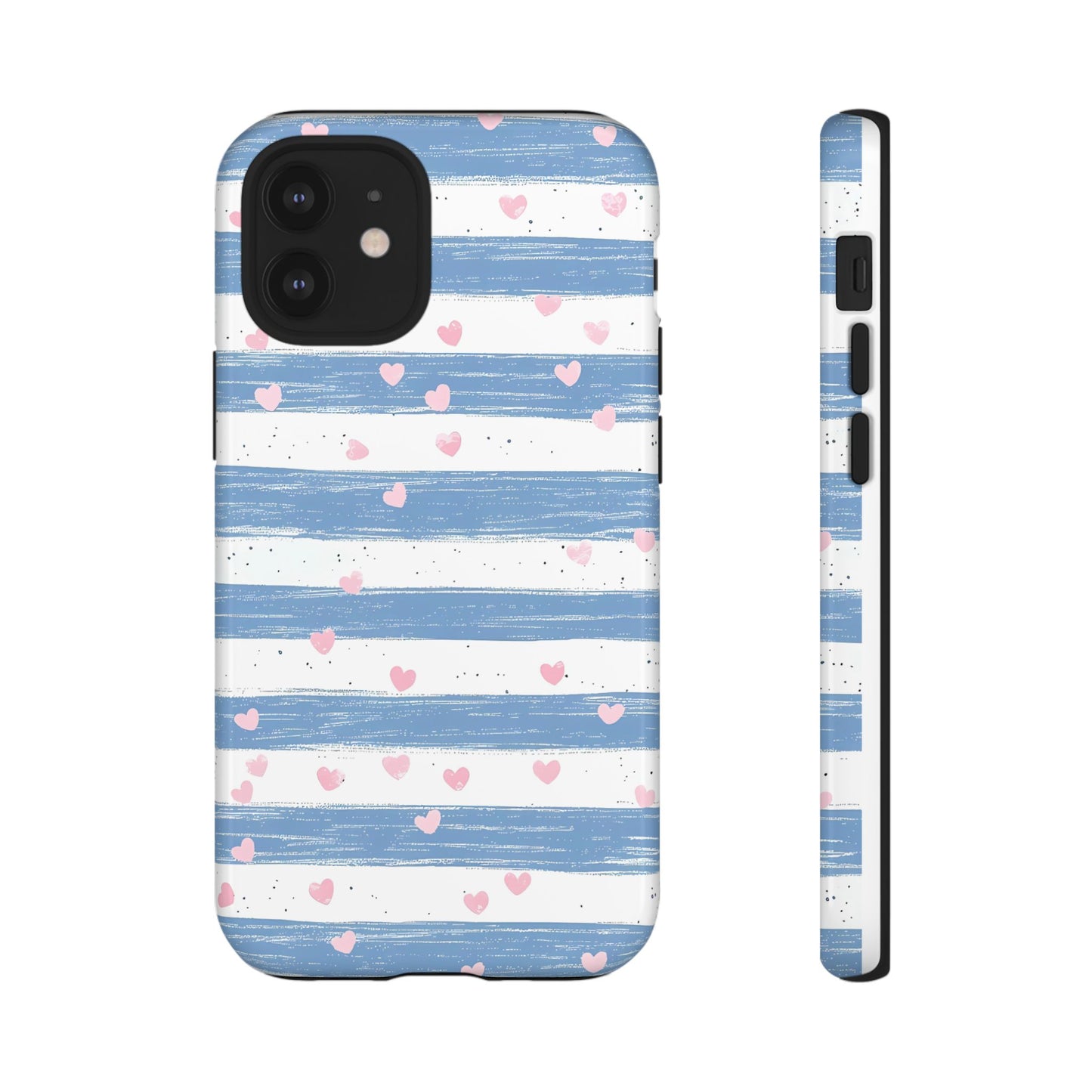 iPhone Case – Blue and White Pattern