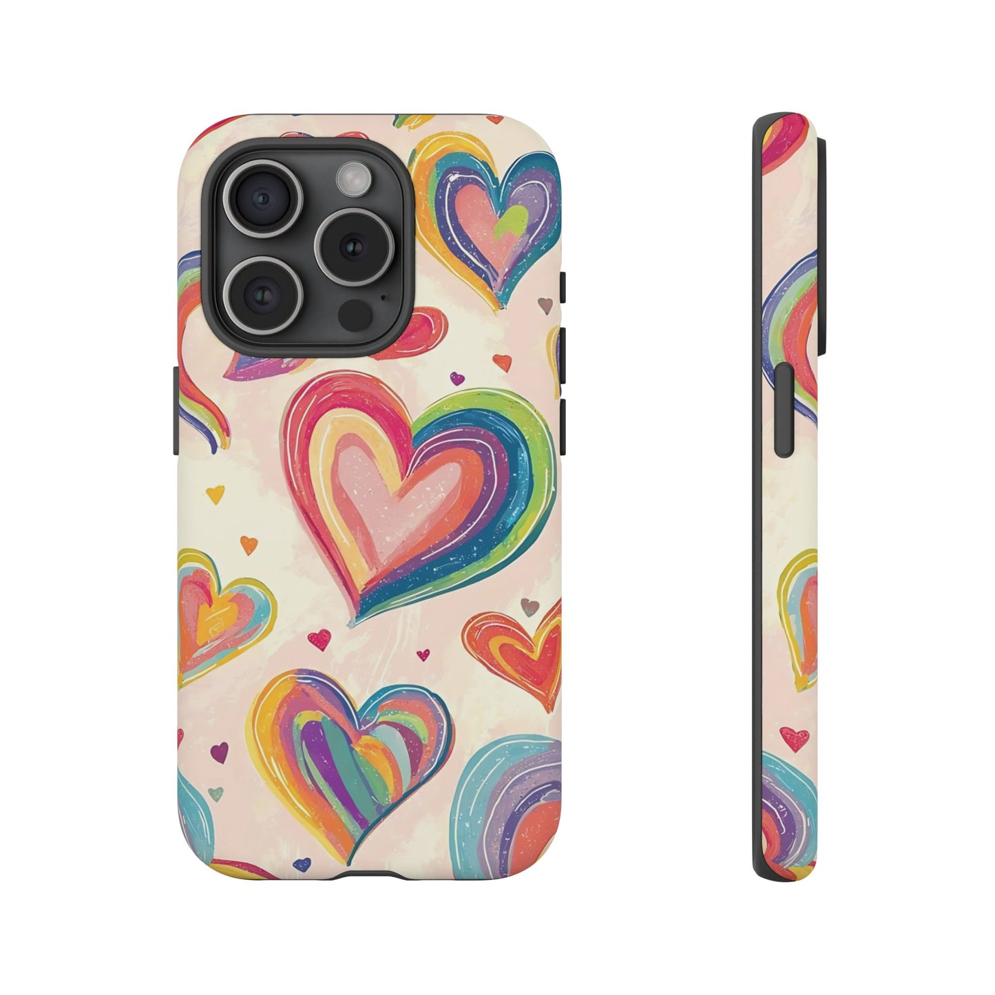 Cute iPhone Case – Colorful Heart