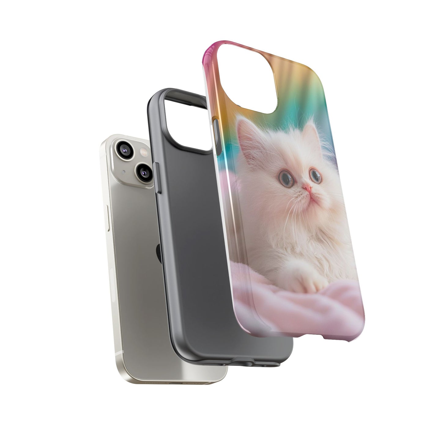 iPhone Case - Cute White Cat