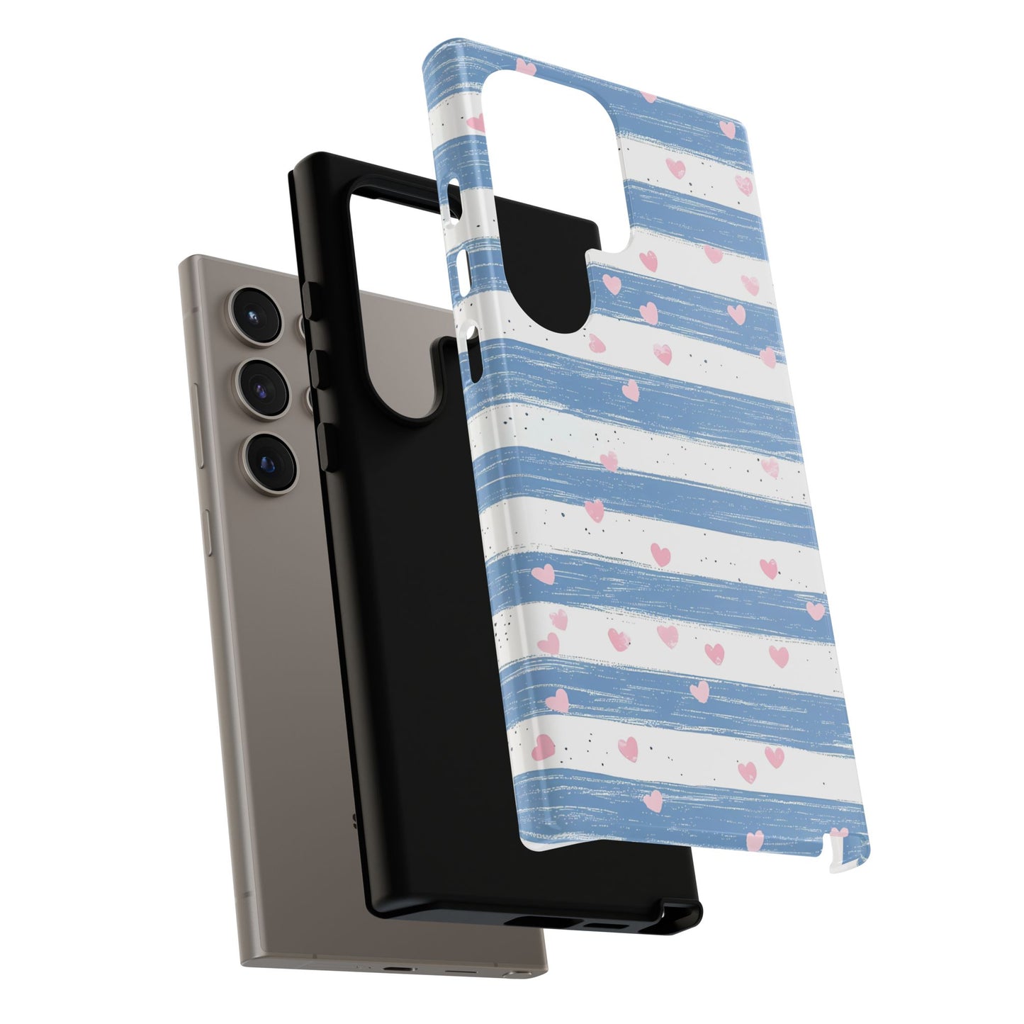 iPhone Case – Blue and White Pattern