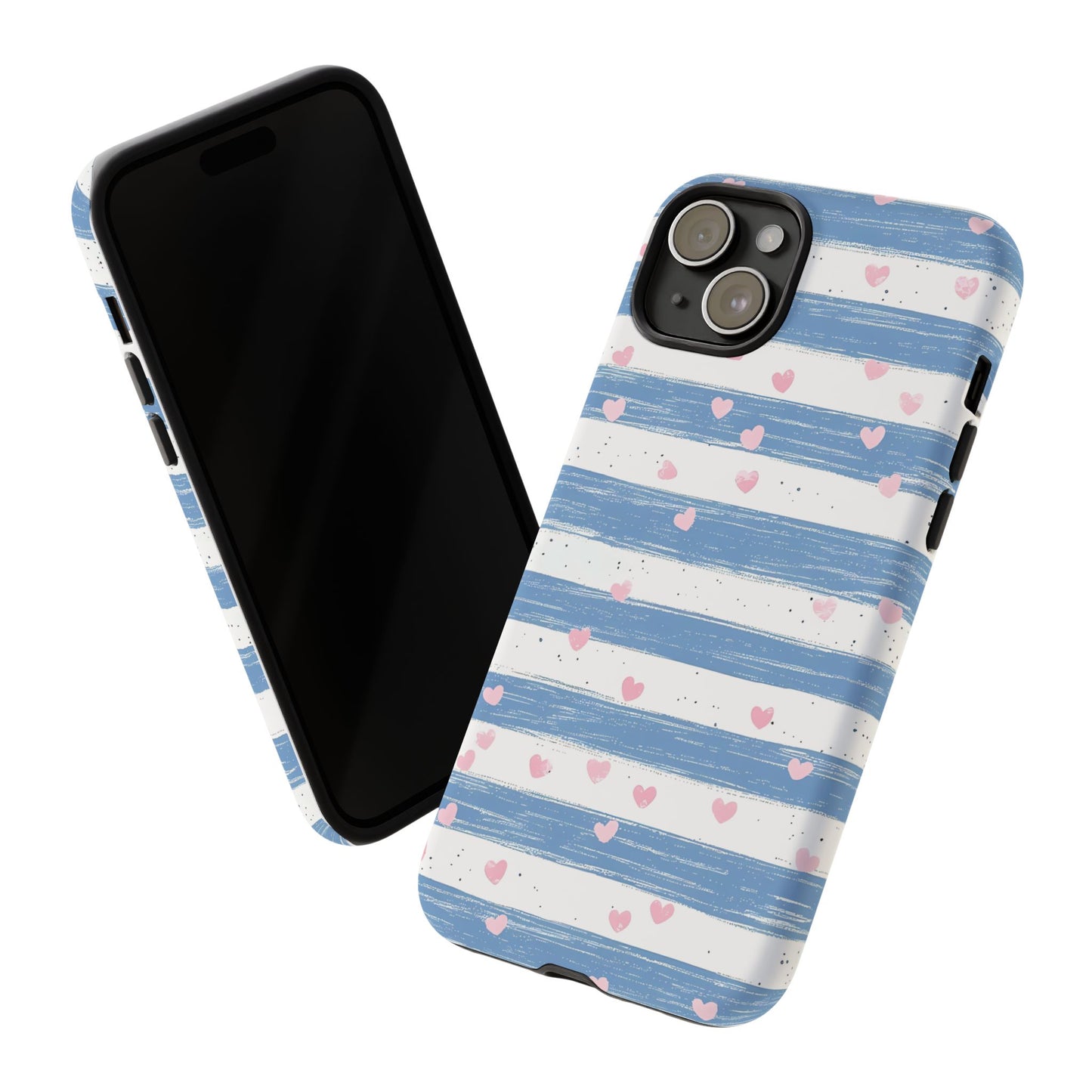 iPhone Case – Blue and White Pattern