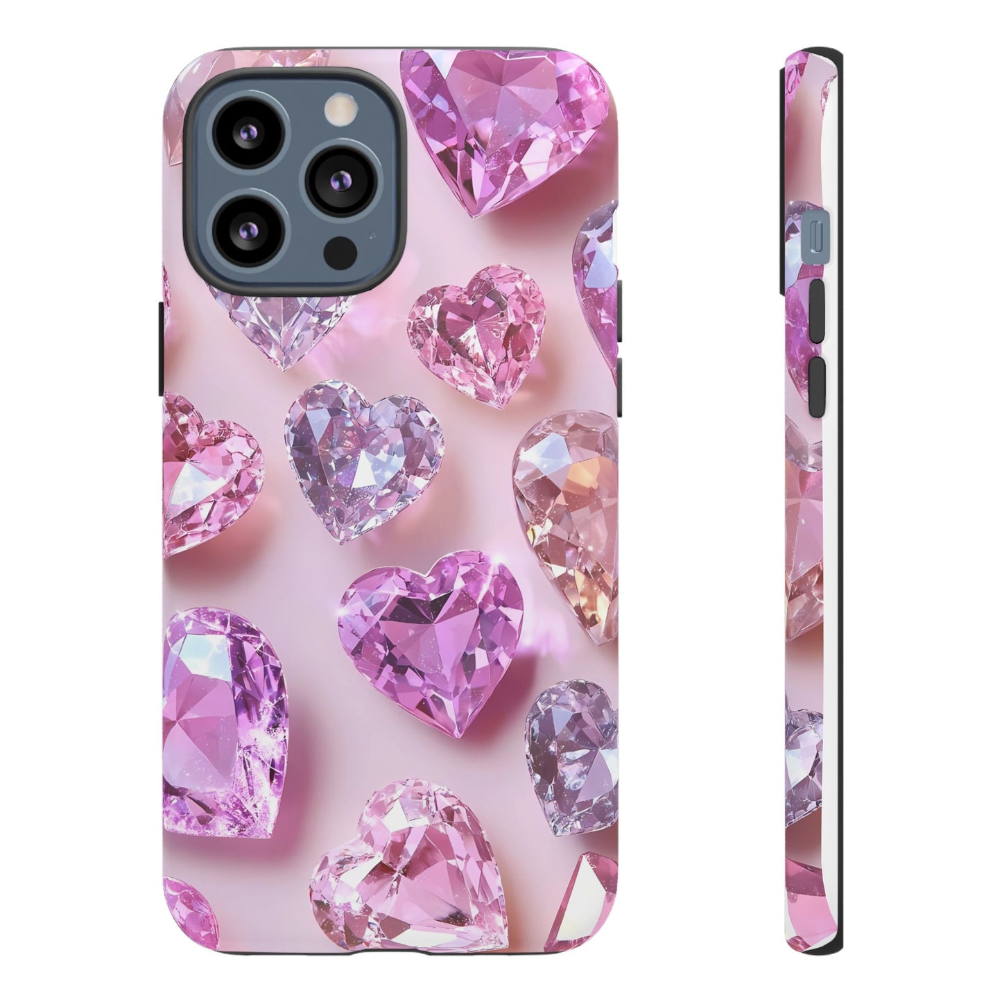 iPhone Case – Diamond Heart Design