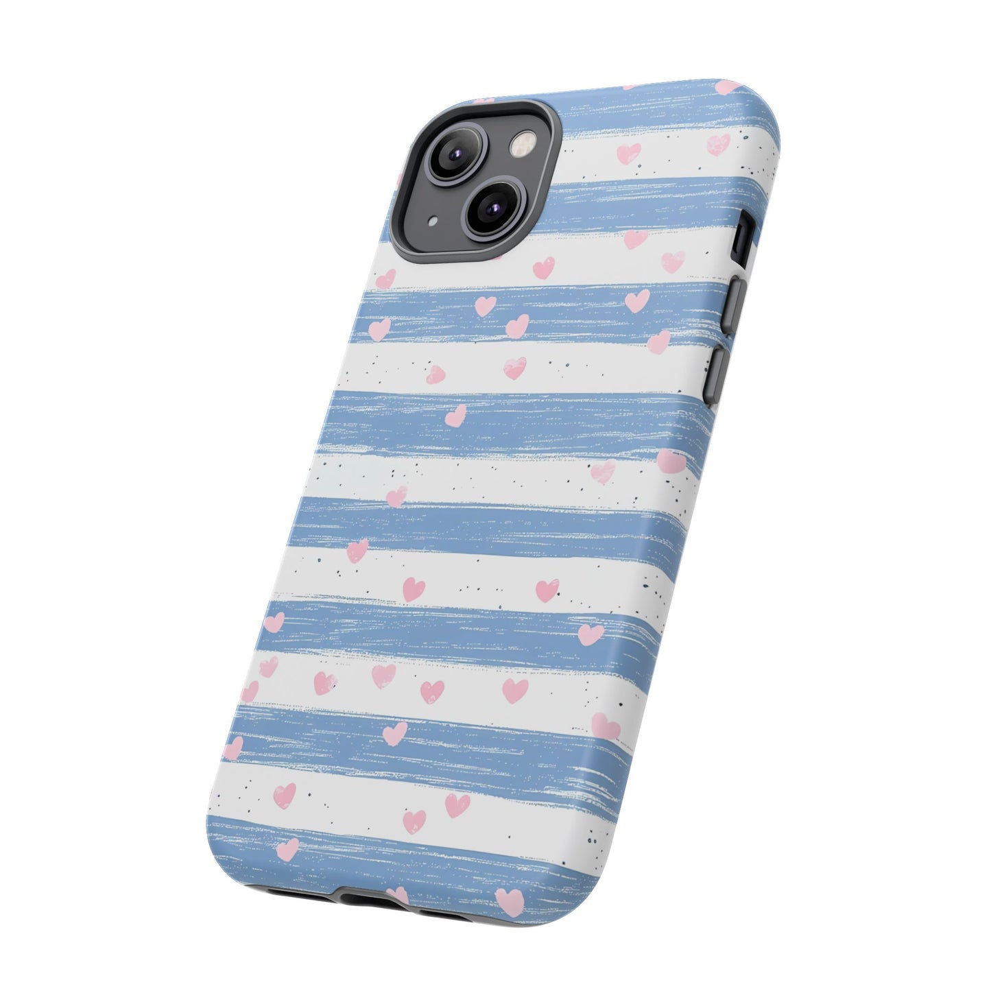 iPhone Case – Blue and White Pattern