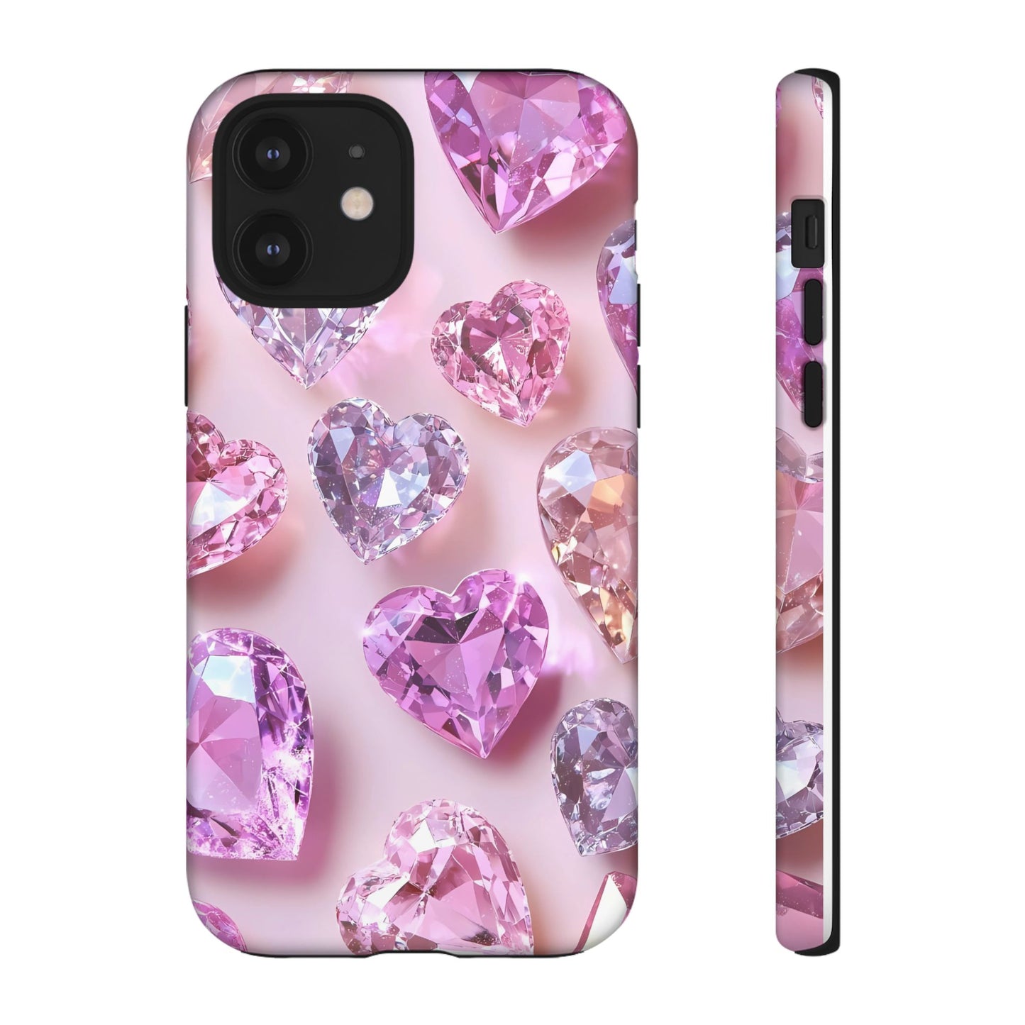 iPhone Case – Diamond Heart Design