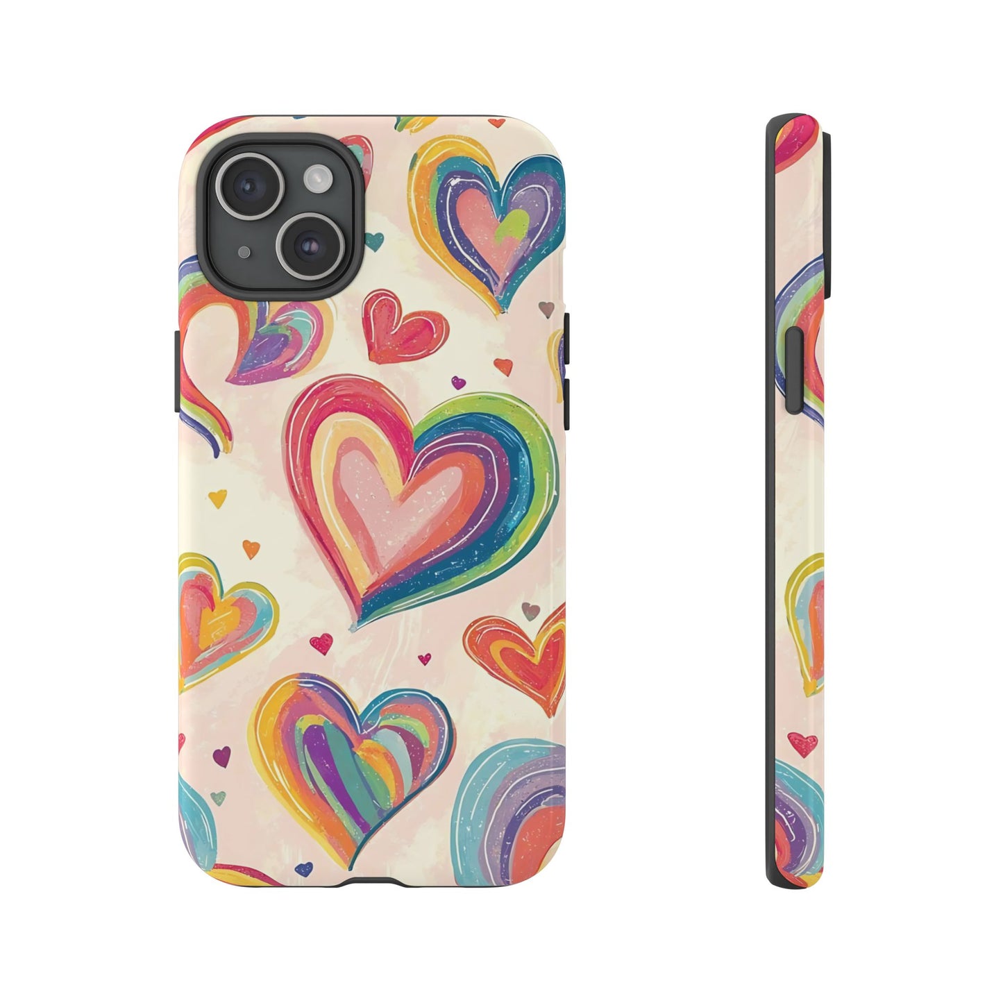 Cute iPhone Case – Colorful Heart