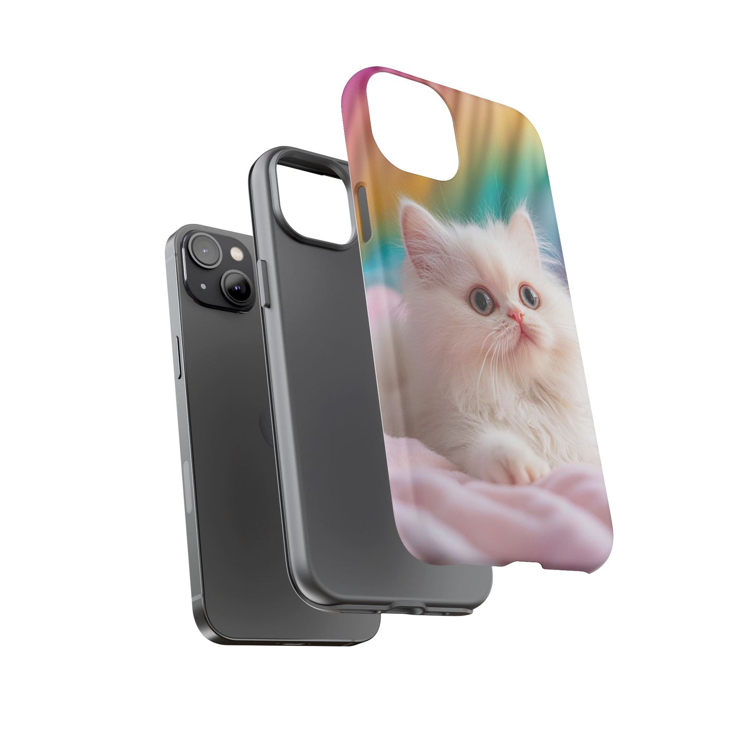 iPhone Case - Cute White Cat