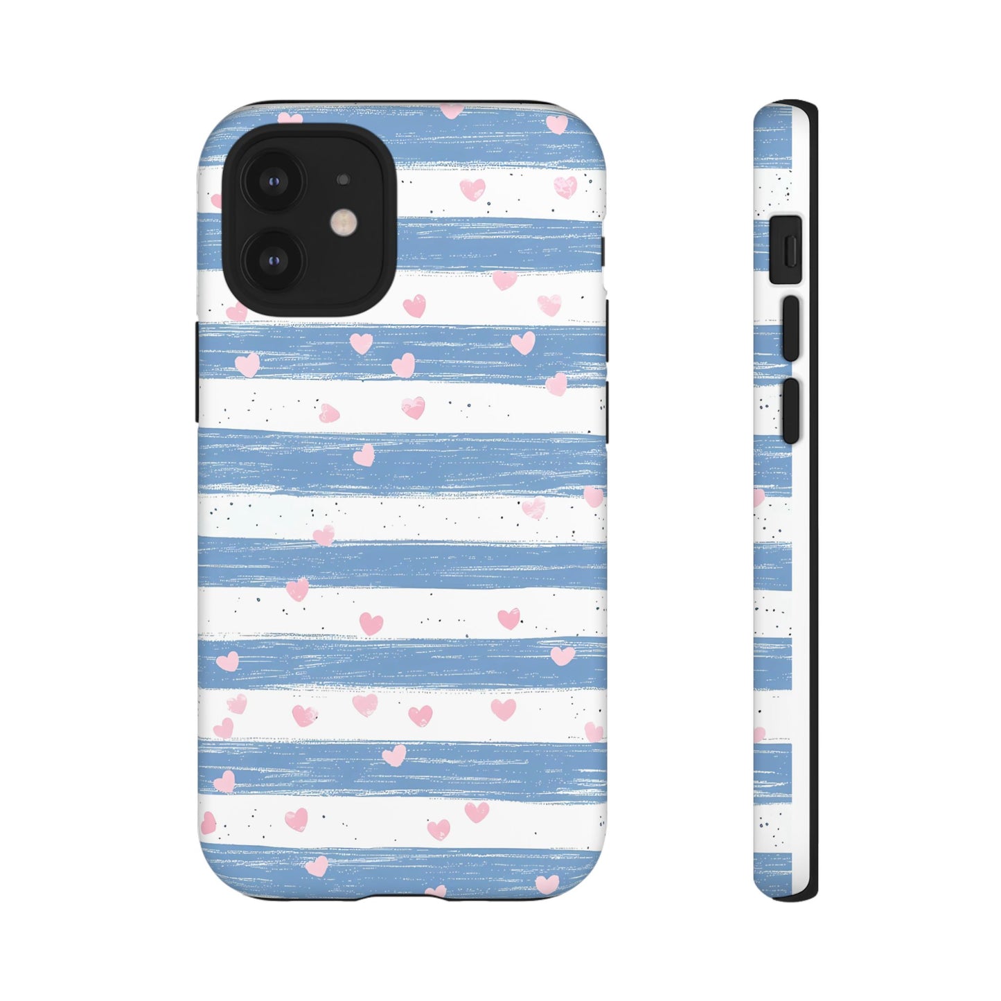 iPhone Case – Blue and White Pattern