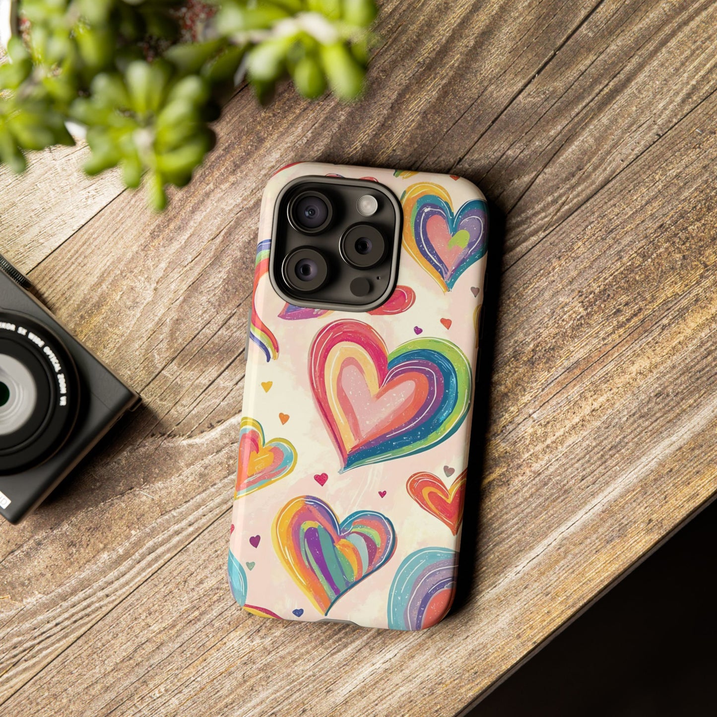 Cute iPhone Case – Colorful Heart