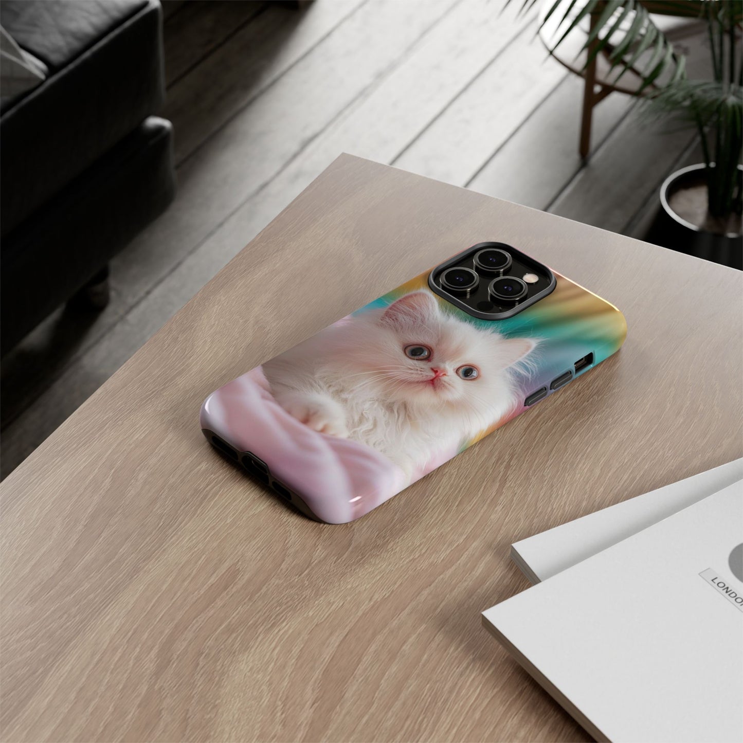 iPhone Case - Cute White Cat