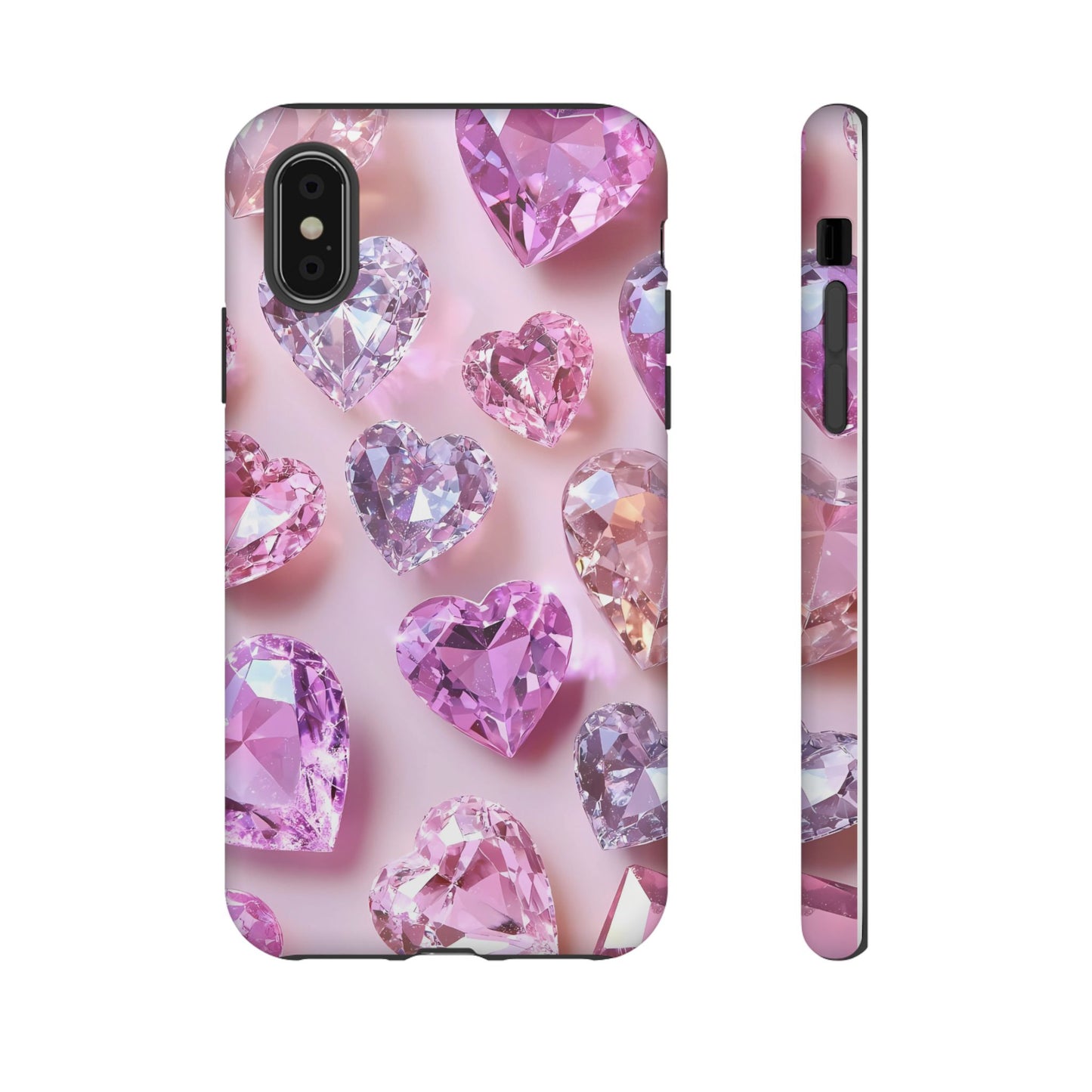 iPhone Case – Diamond Heart Design