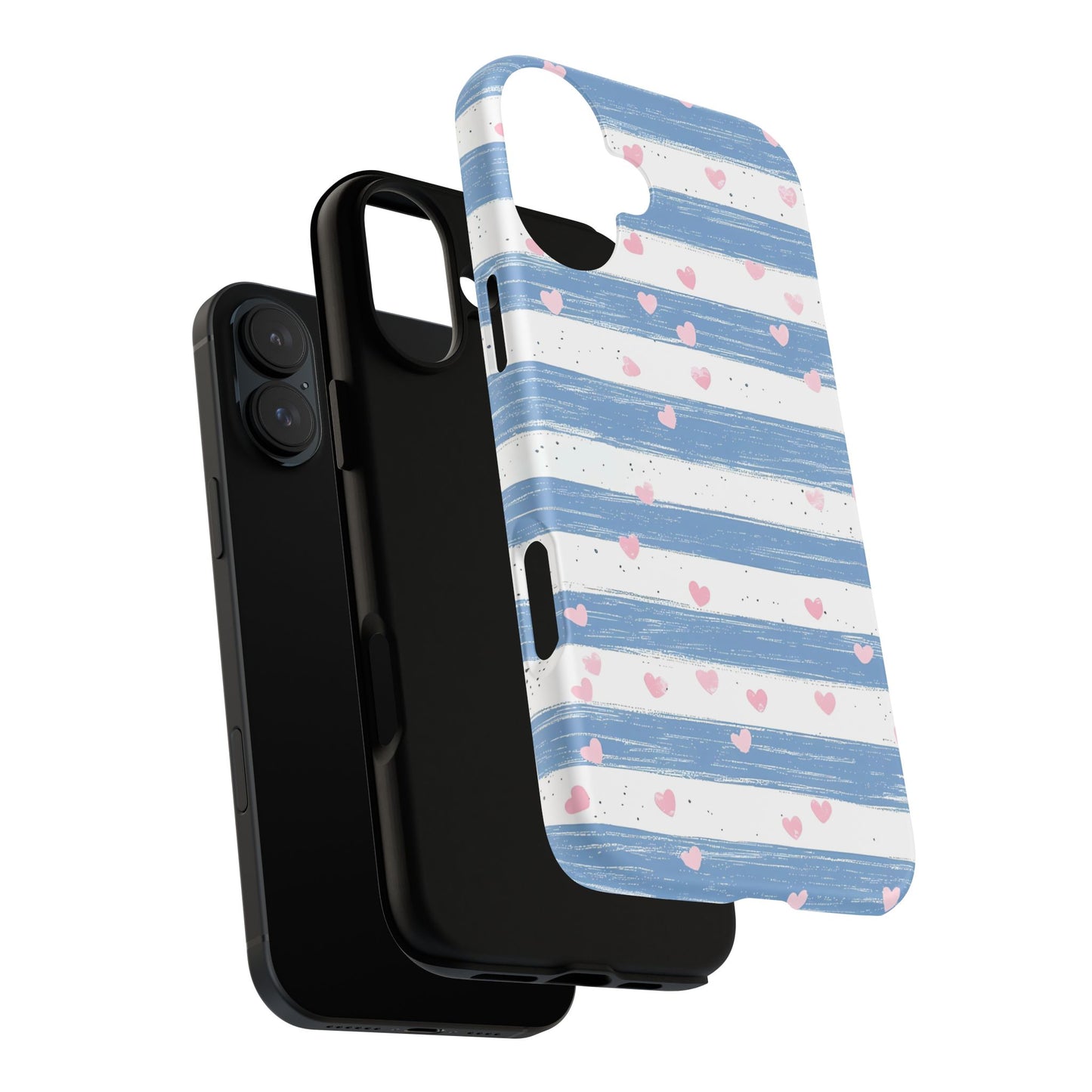 iPhone Case – Blue and White Pattern