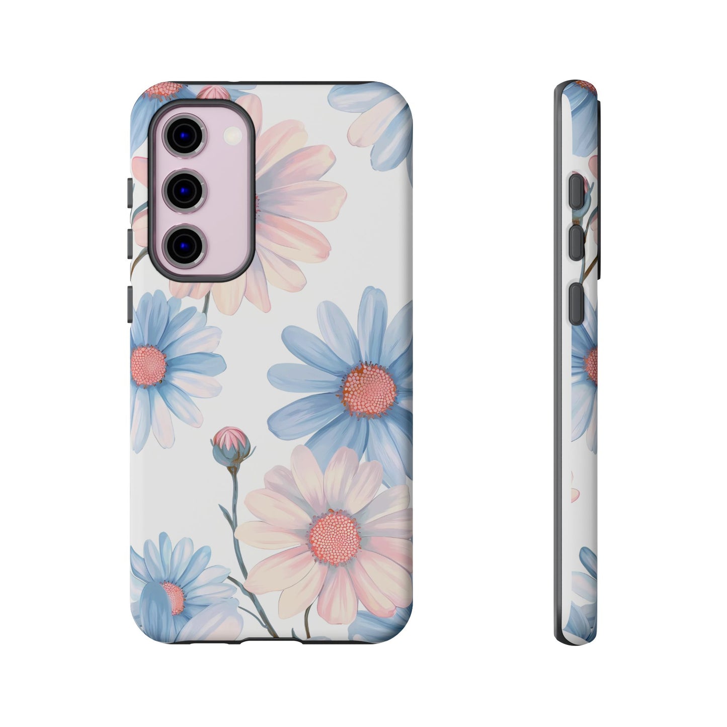 Cute iPhone Case – Blue and Pink Flowers